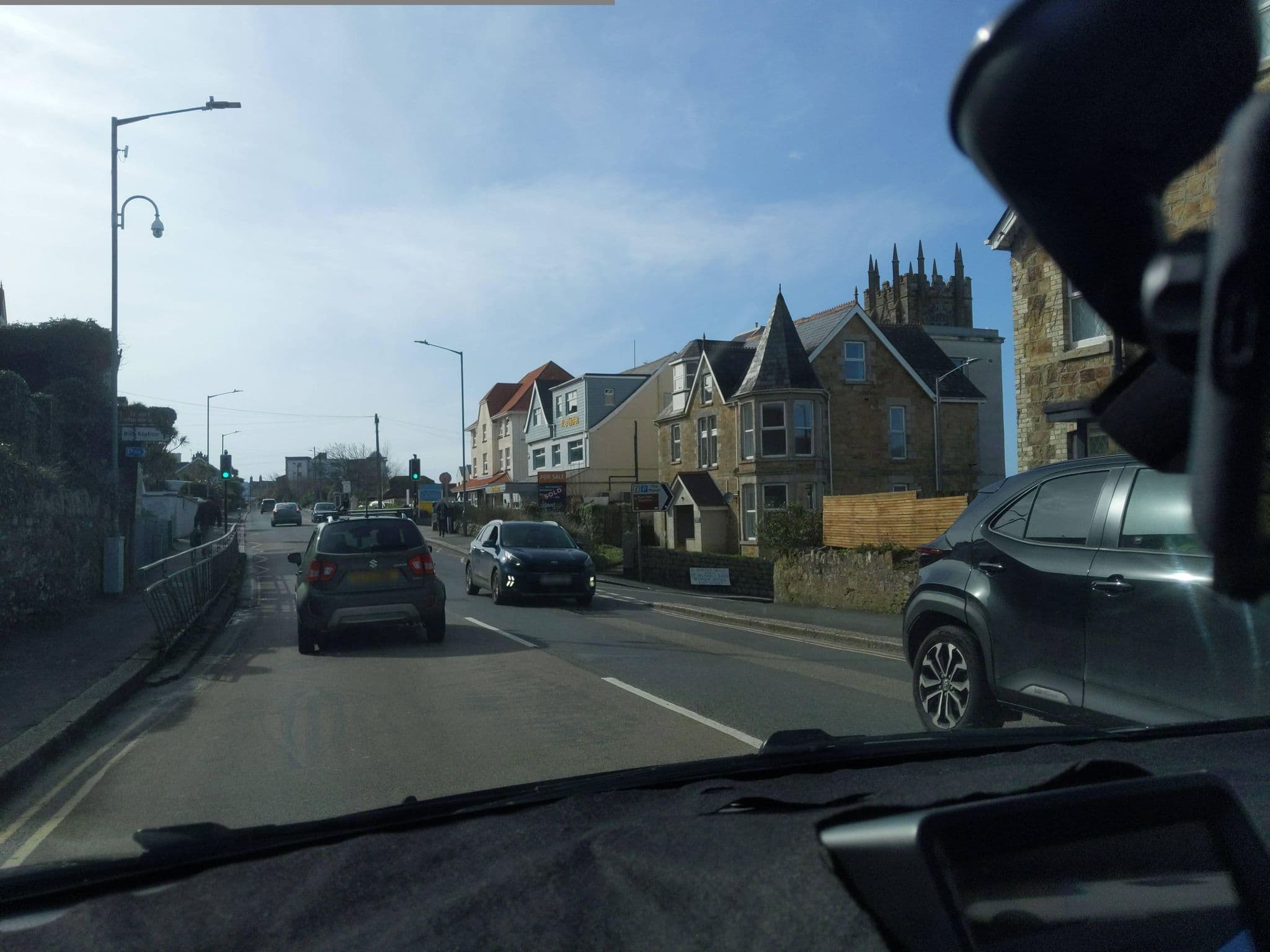 Street view near The Glendeveor, Newquay