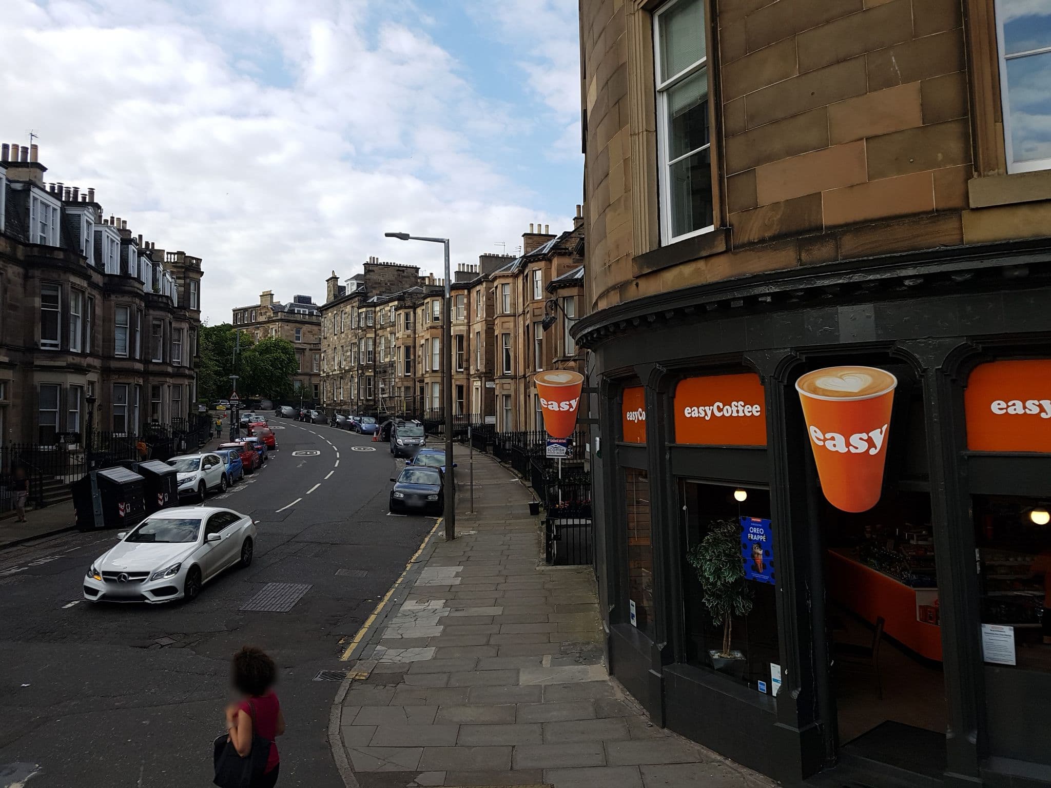 Street view near Grosvenor Gardens Hotel, Edinburgh