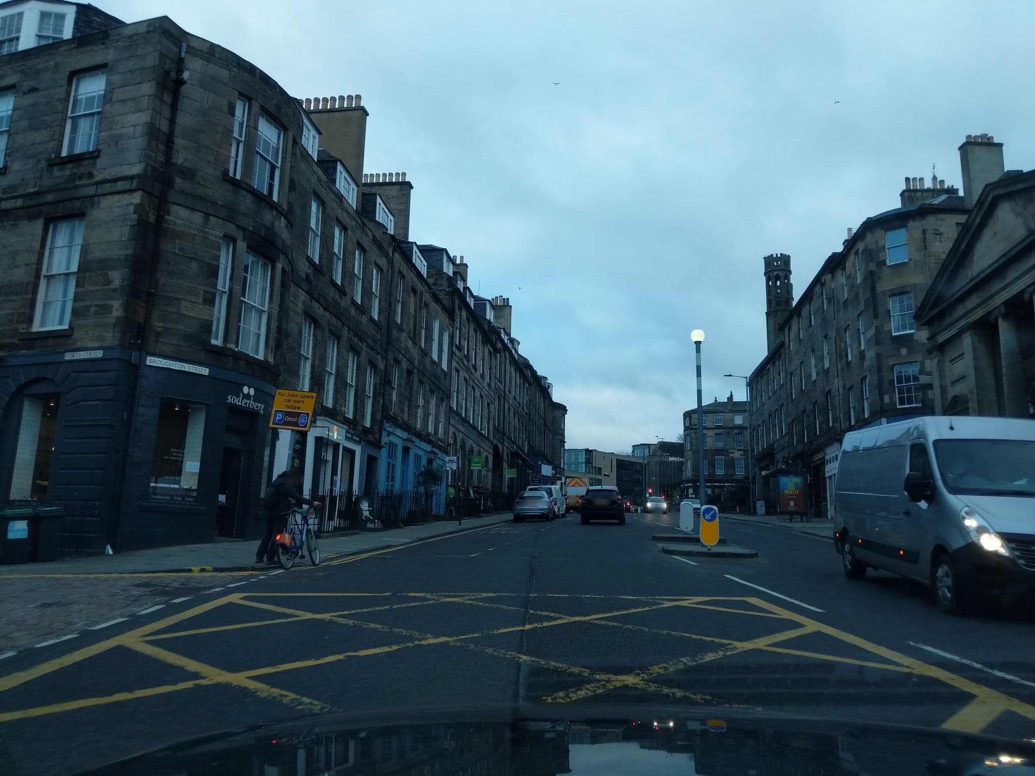 Street view near Regent House Hotel, Edinburgh