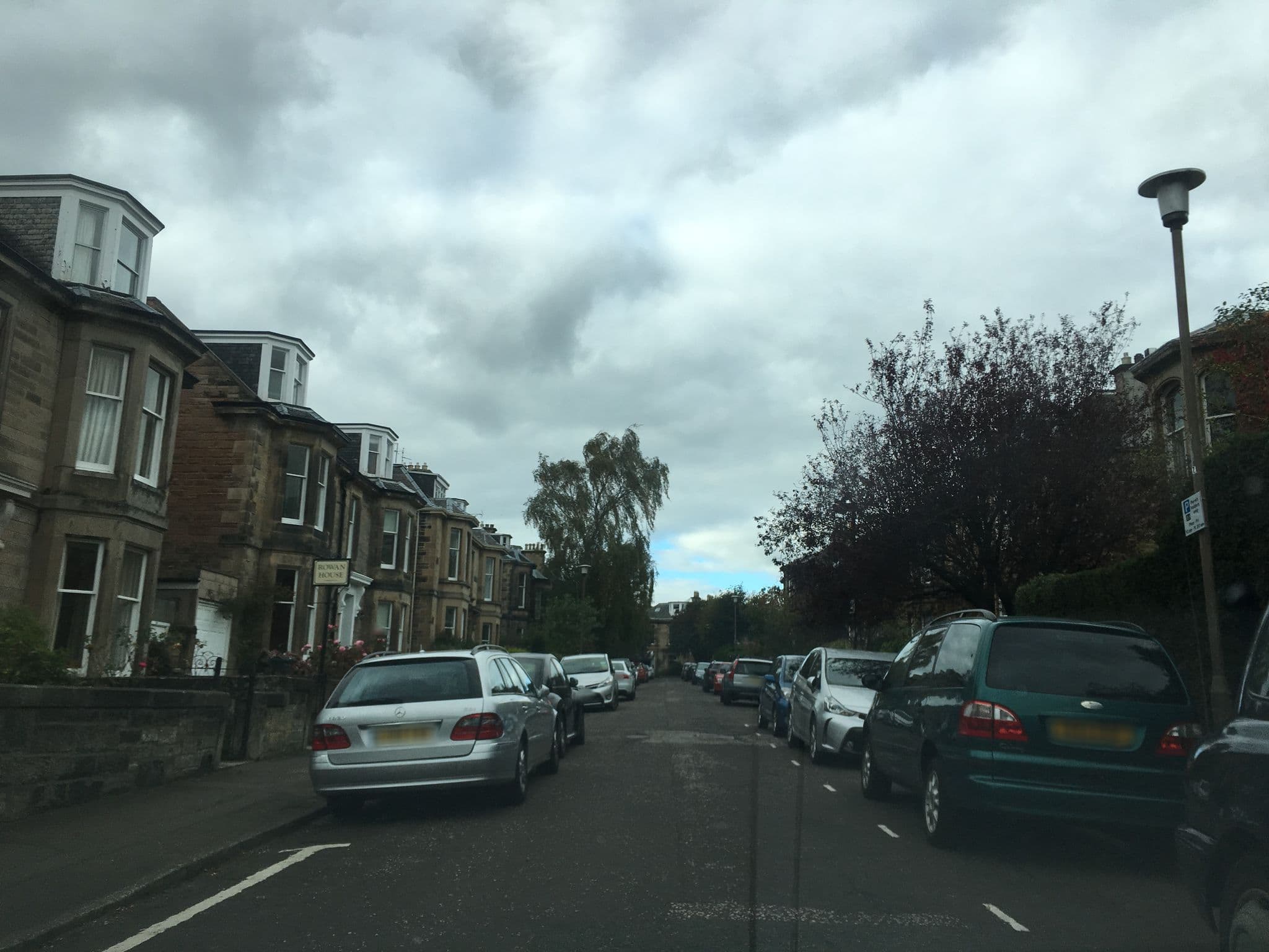 Street view near Rowan House, Edinburgh