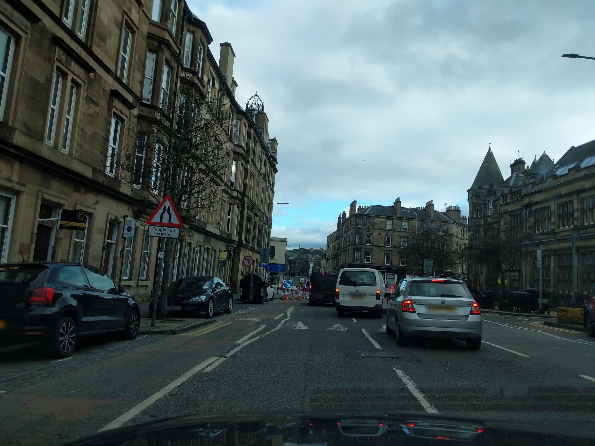 Street view near Bonnie's Guest House, Edinburgh