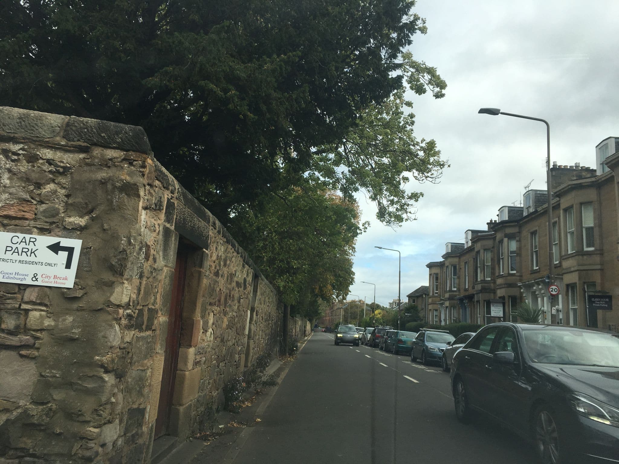 Street view near Sonas B&B, Edinburgh