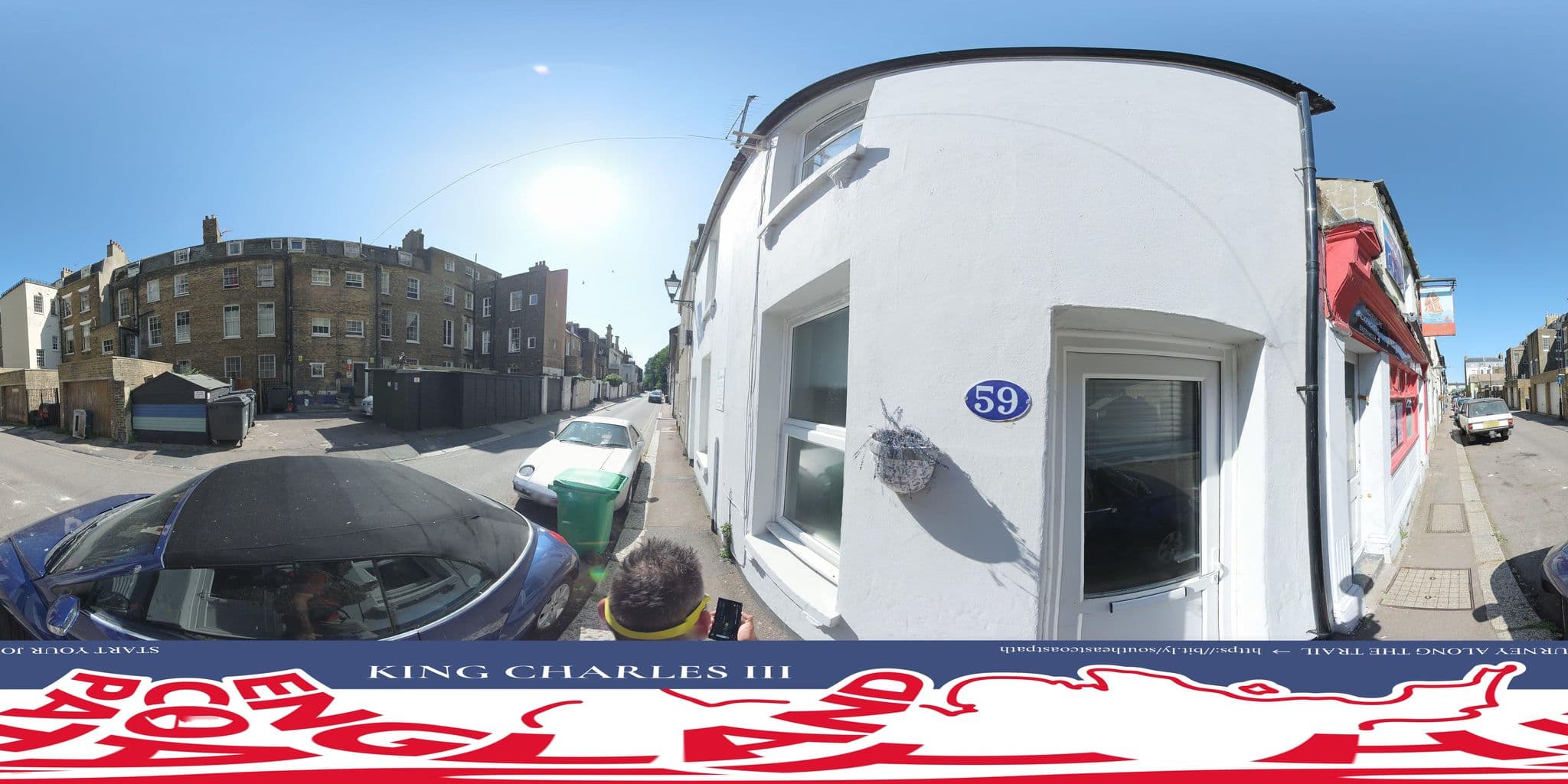 Street view near Bell Rose Guest House, Dover — © EnglandCoastPath (CC BY-SA · Mapillary)