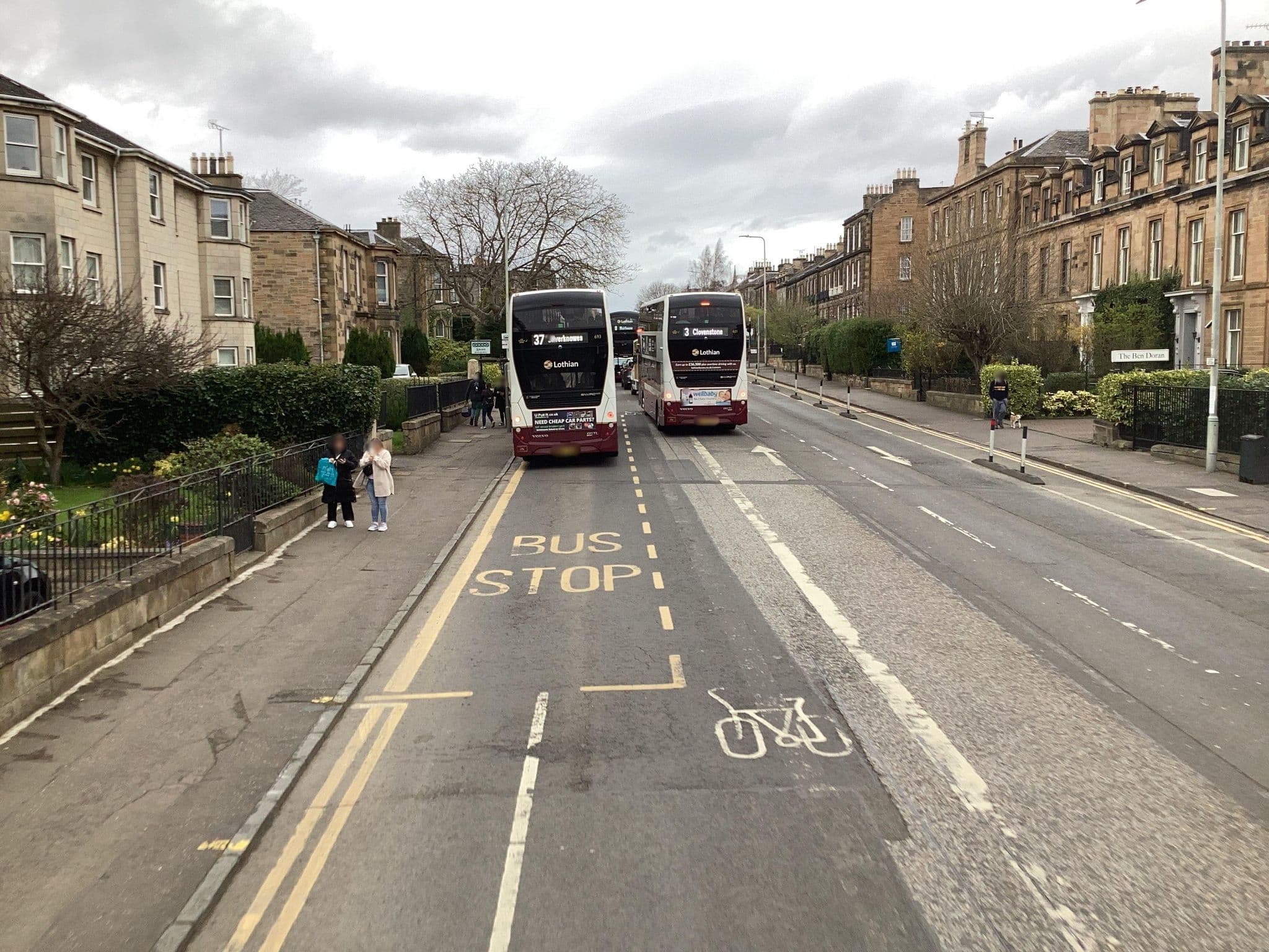 Street view near McGregor's Guest House, Edinburgh