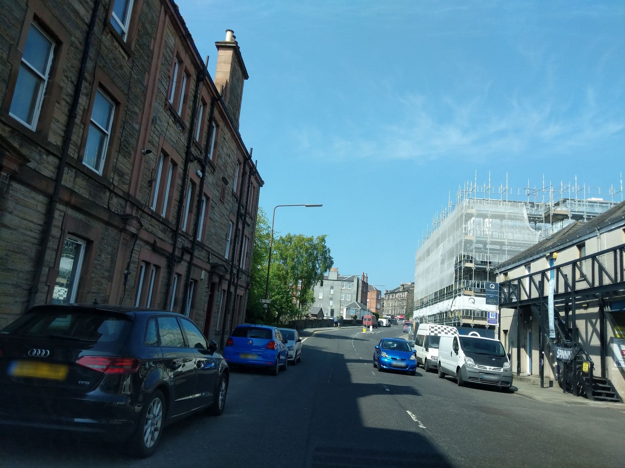 Street view near Just Sleep Hostel, Edinburgh