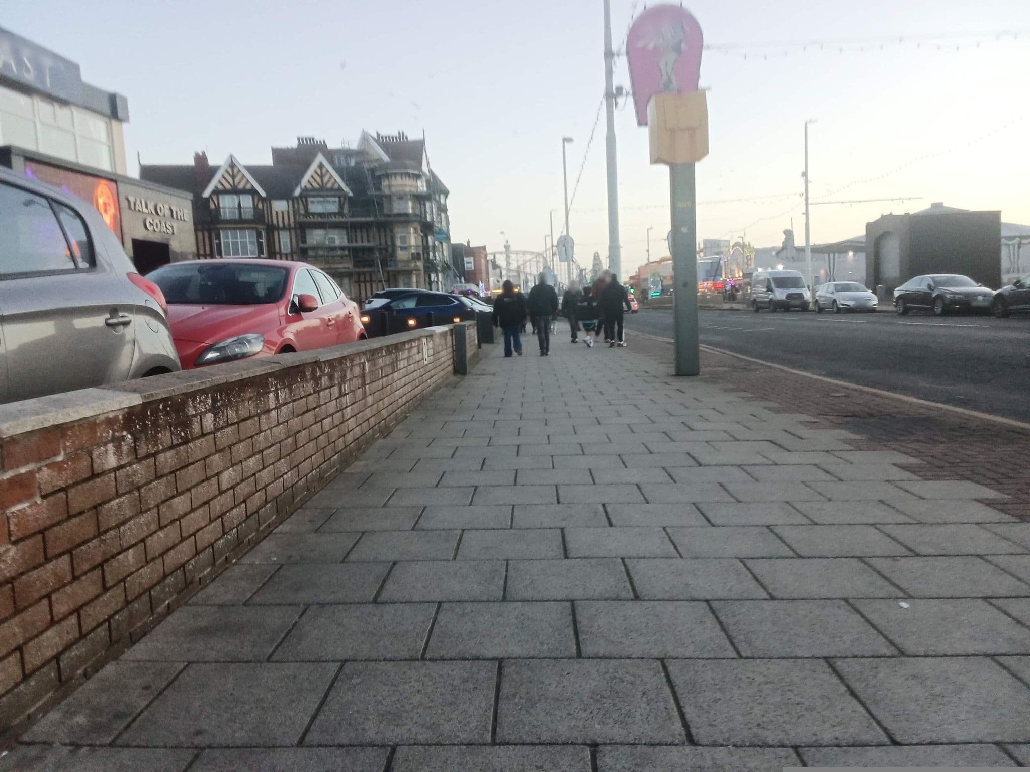 Street view near Viking Hotel, Blackpool