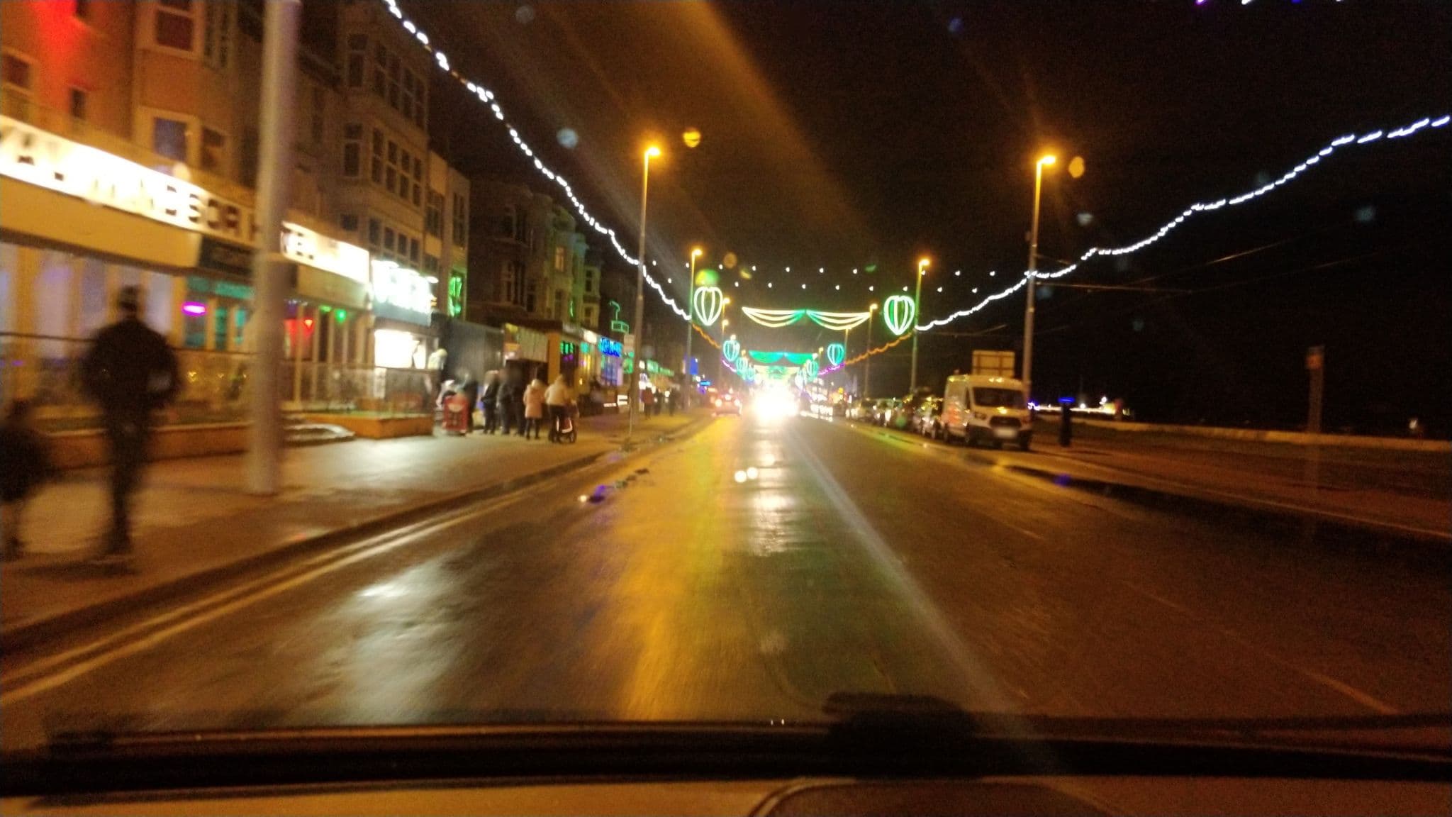 Street view near Lichfield Hotel, Blackpool