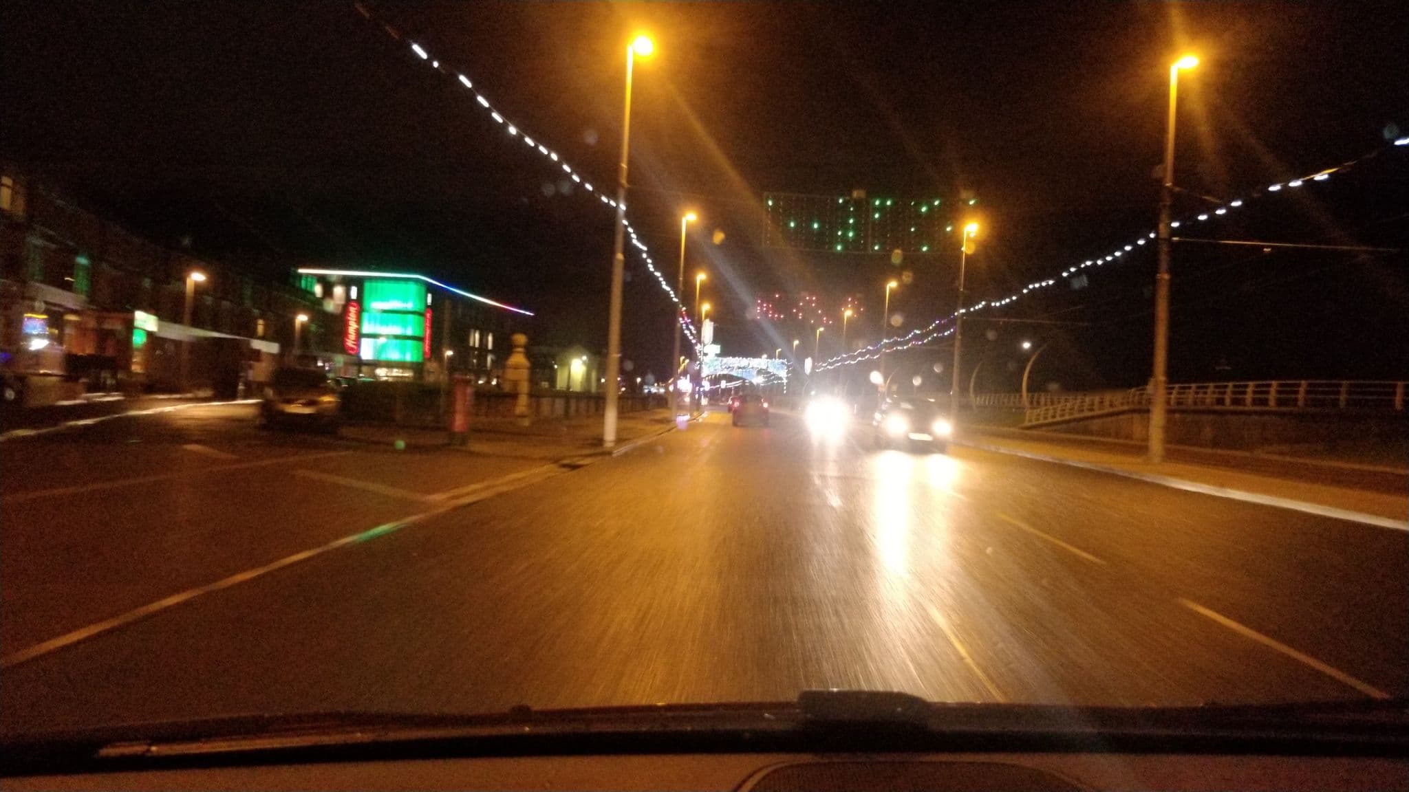 Street view near Hotel Skye, Blackpool