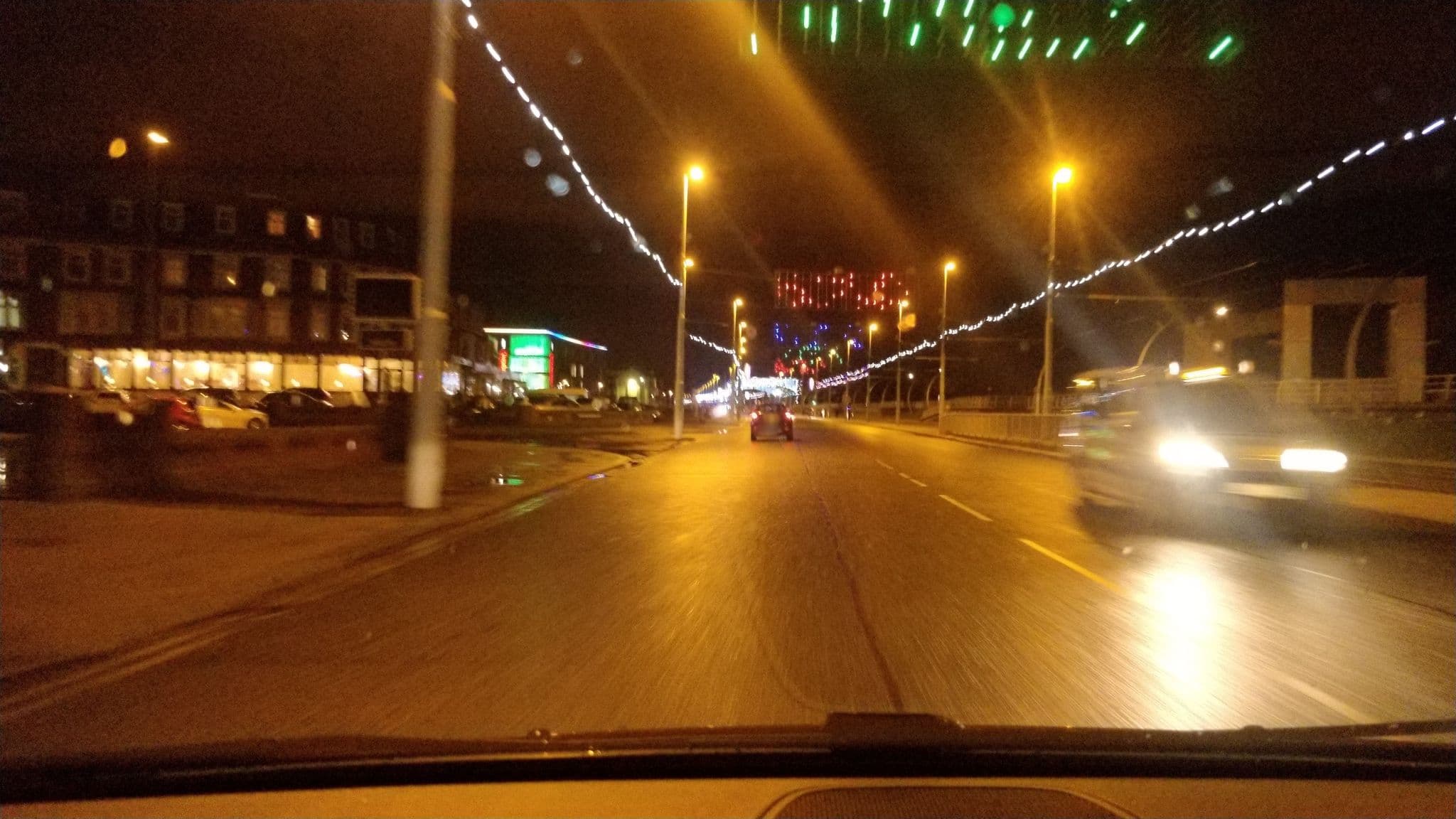Street view near Golden Beach Hotel, Blackpool