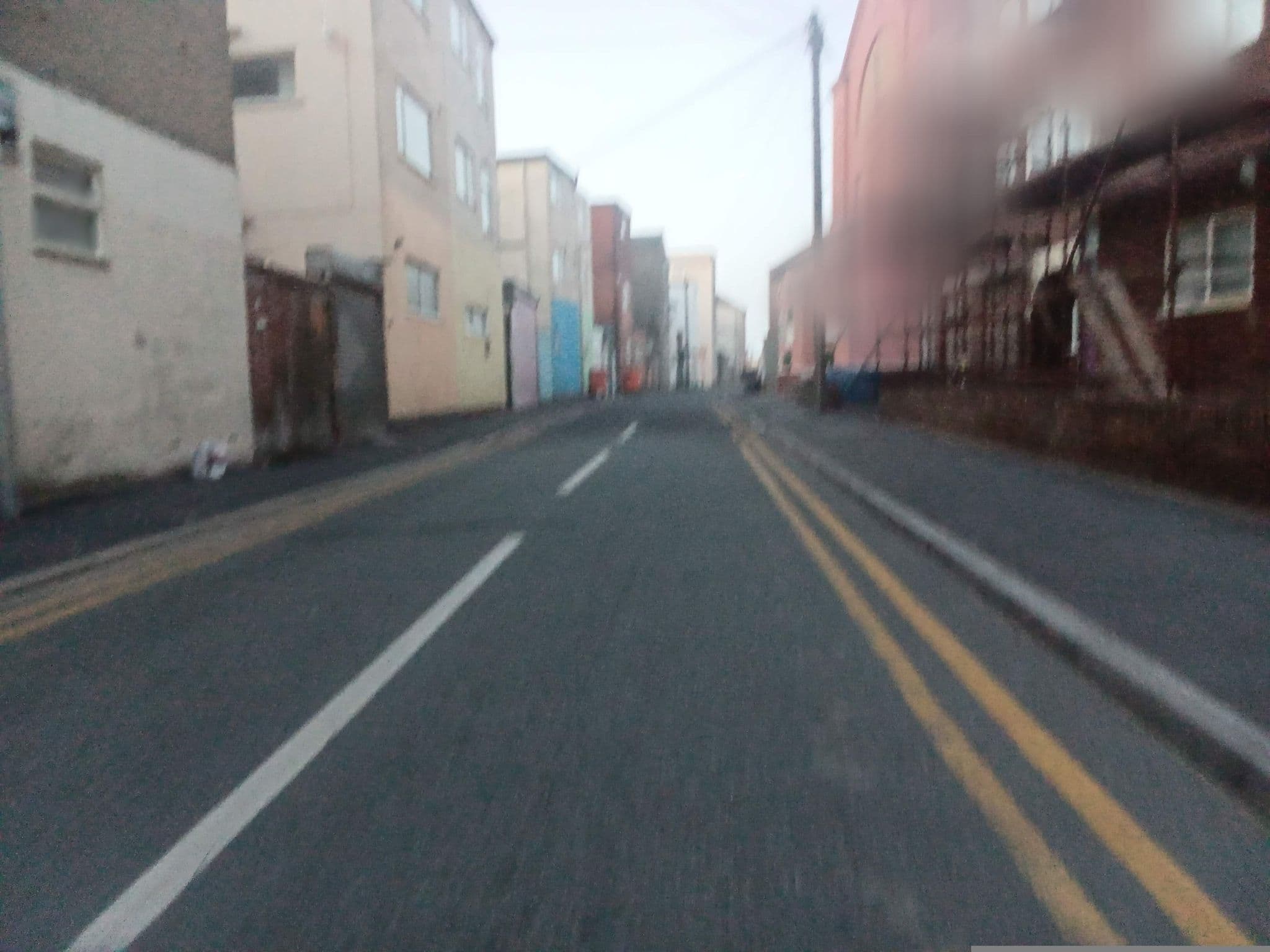 Street view near Dudley Hotel, Blackpool