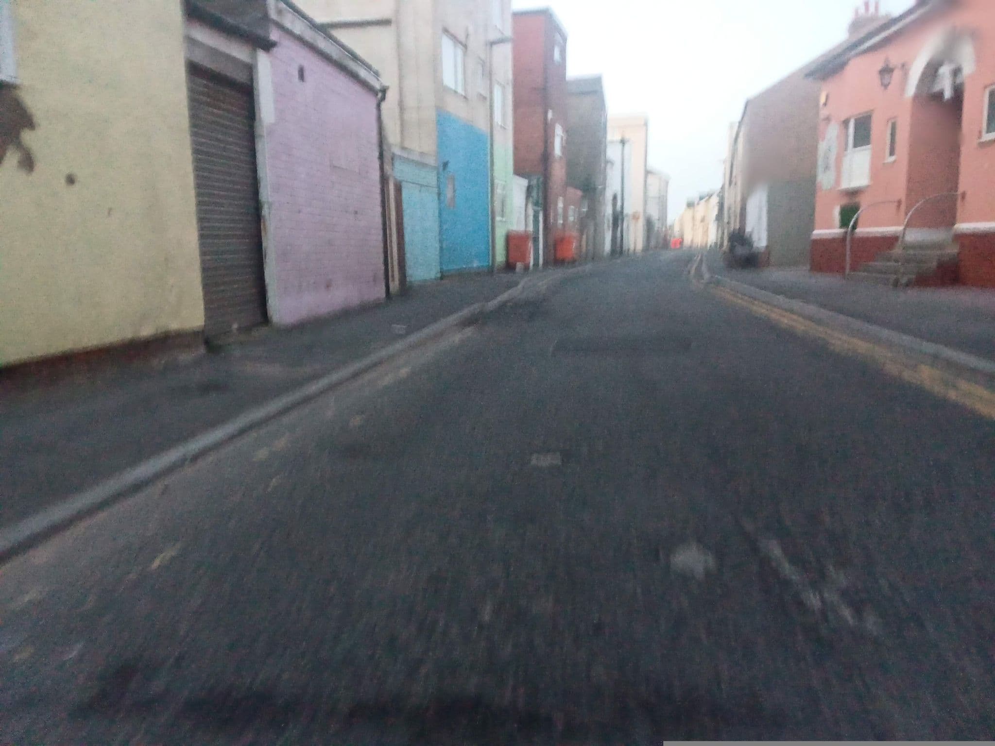 Street view near South Beach Hotel, Blackpool