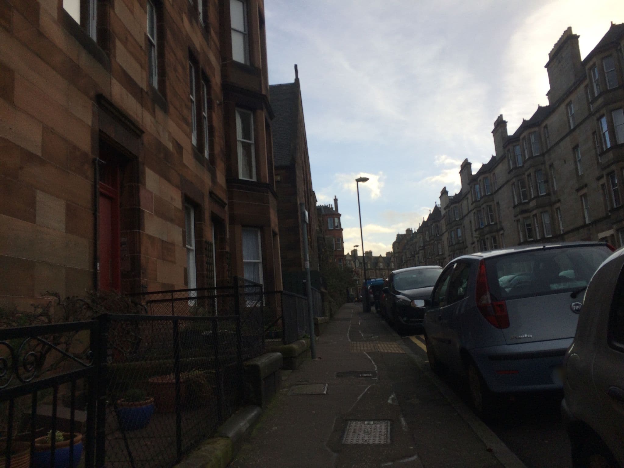 Street view near Albyn Townhouse, Edinburgh