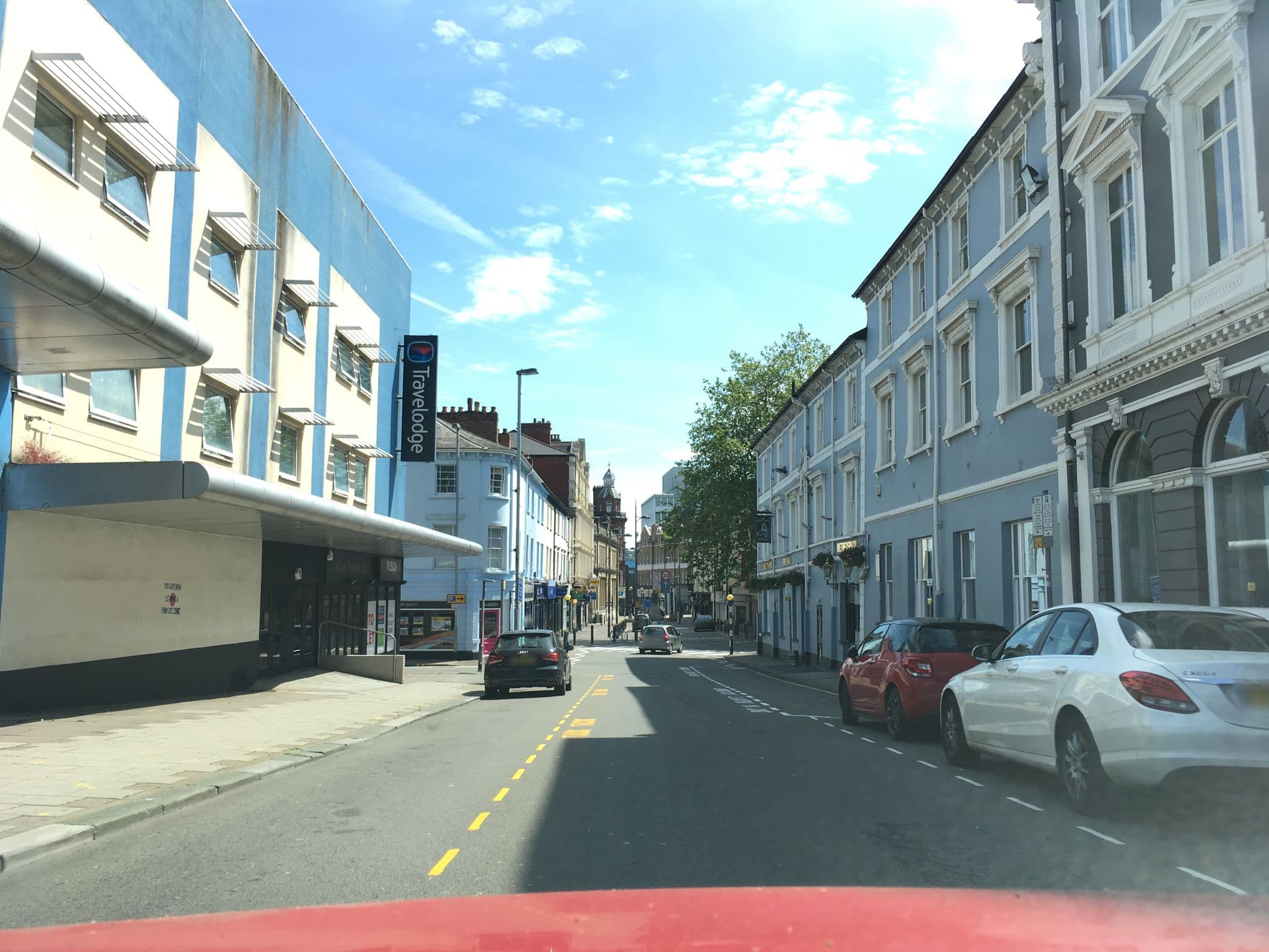 Street view near Travelodge, Newport — © southglos (CC BY-SA · Mapillary)