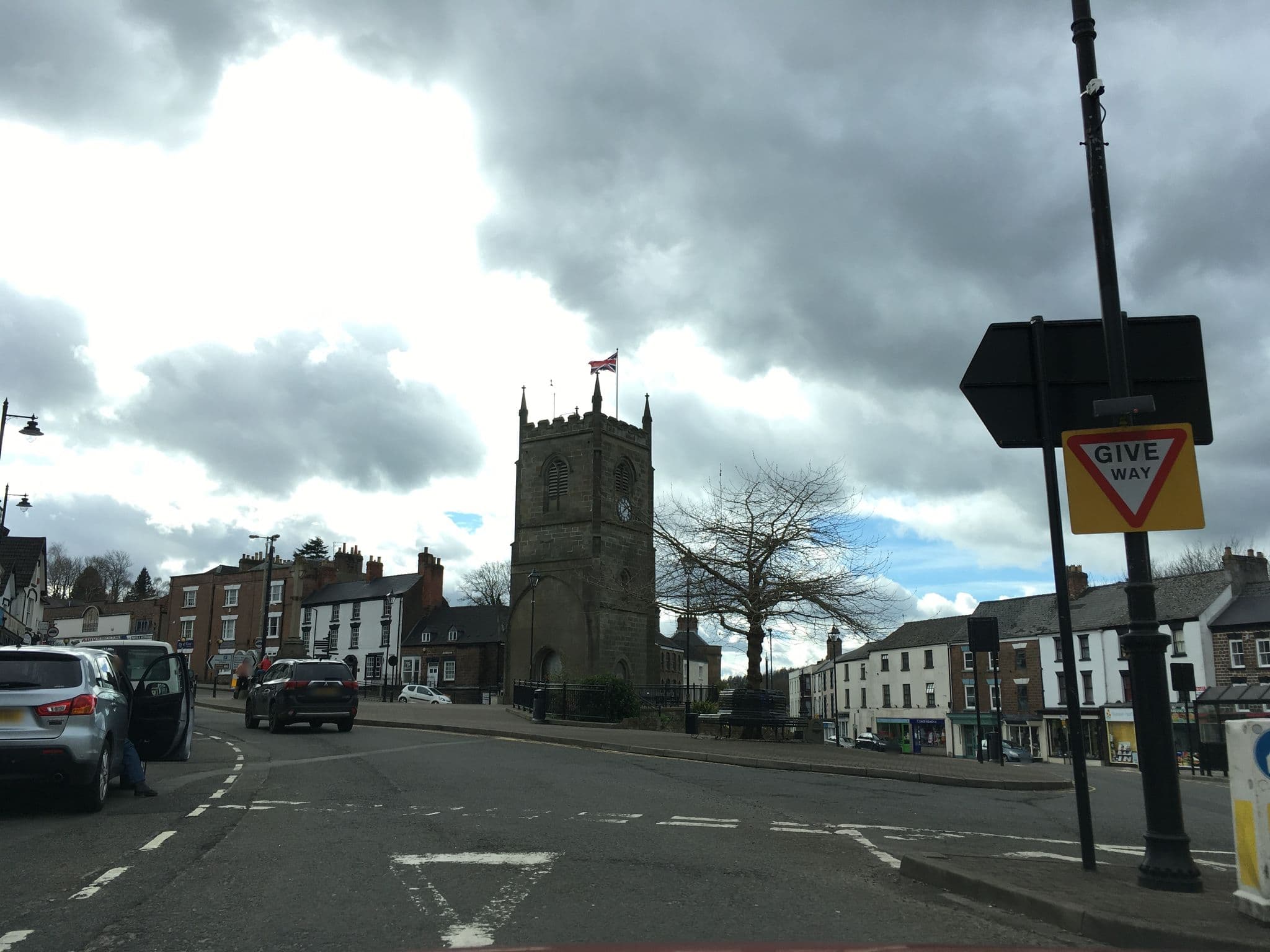 Street view near Angel Hotel, Coleford