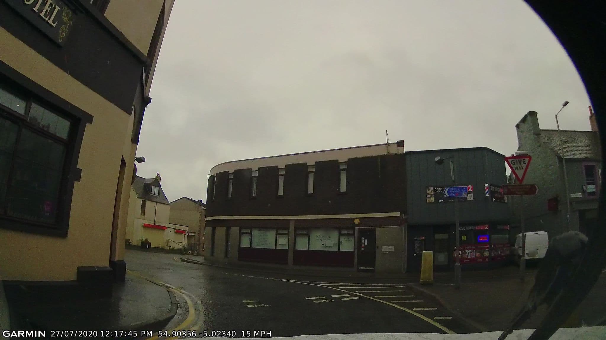 Street view near The Royal Hotel, Stranraer — © gmc (CC BY-SA · Mapillary)