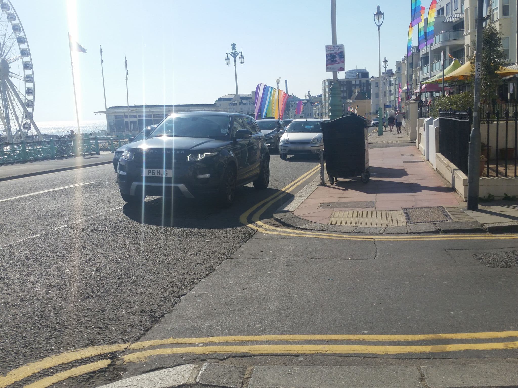 Street view near The Square Hotel, Brighton
