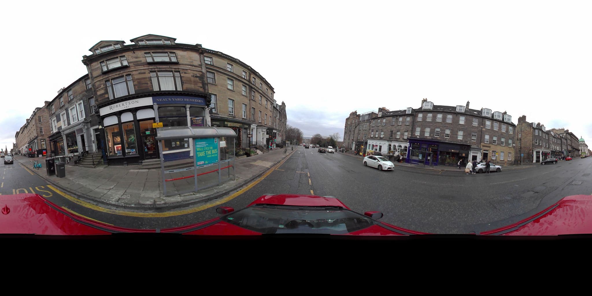 Street view near The Spires, Edinburgh