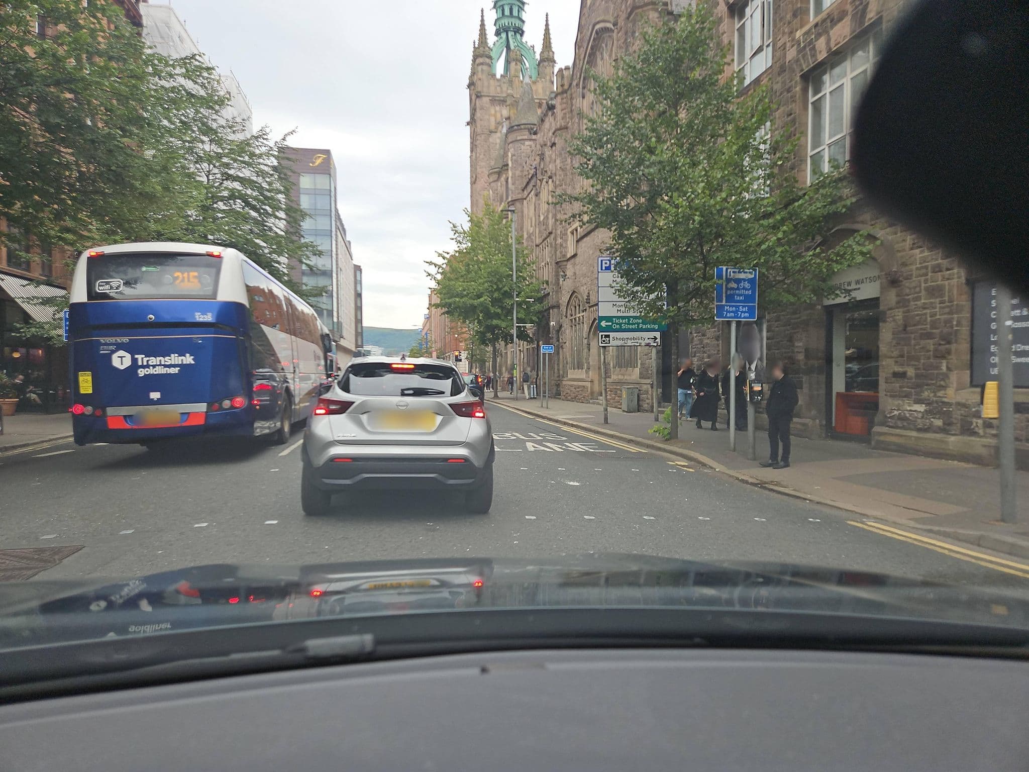Street view near easyHotel, Belfast