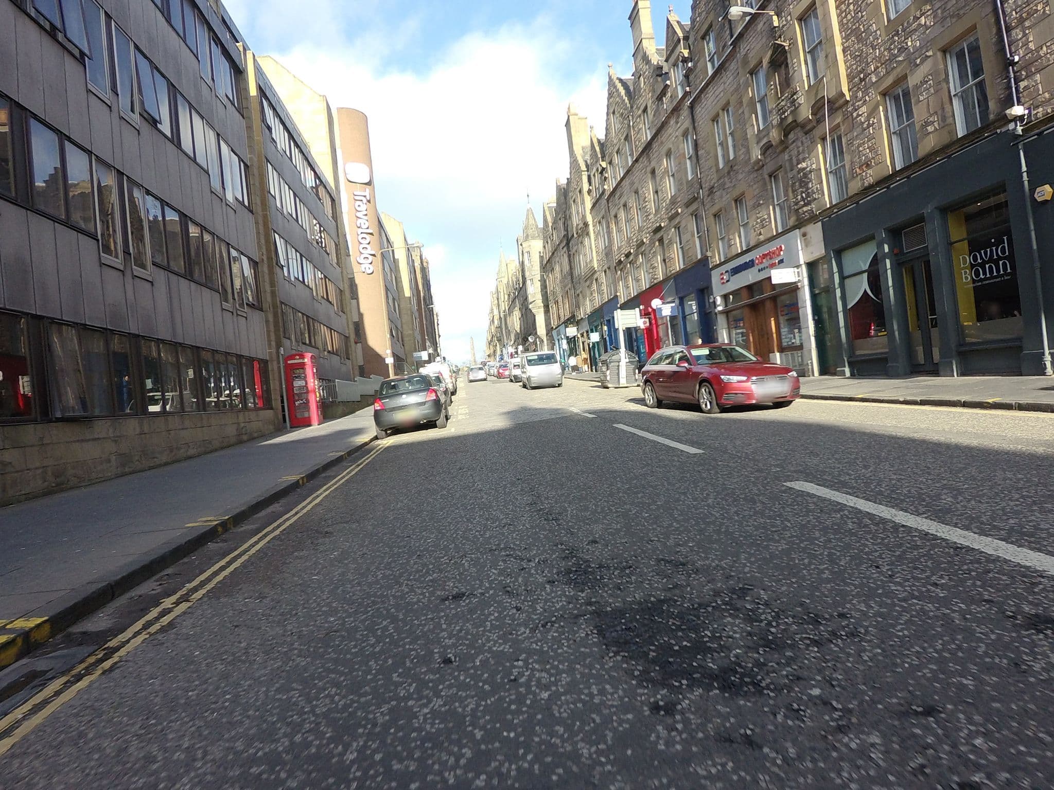 Street view near Travelodge Edinburgh Central, Edinburgh