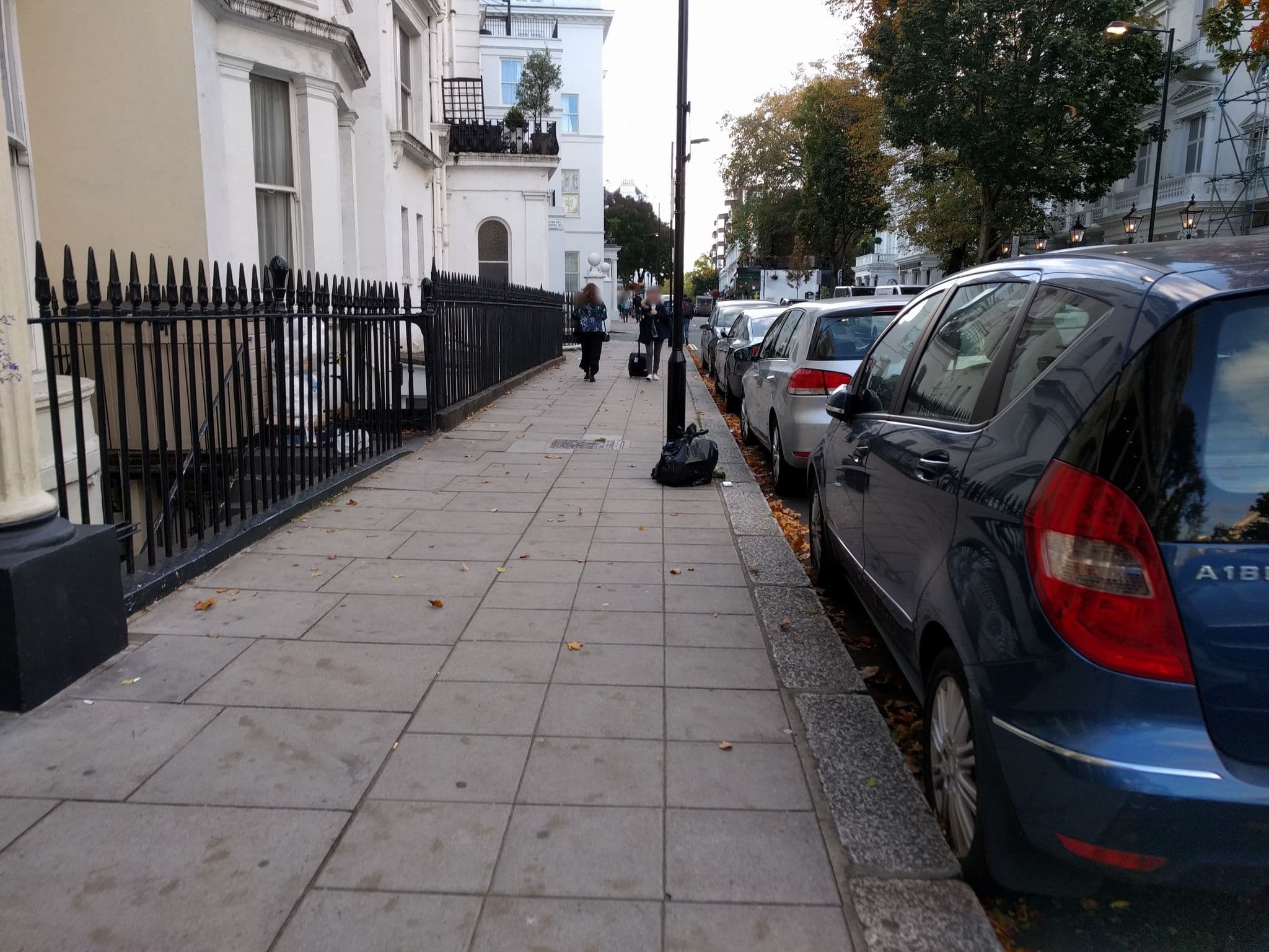Street view near Duke of Leinster Hotel, Lancaster Gate — © peterneubauer (CC BY-SA · Mapillary)