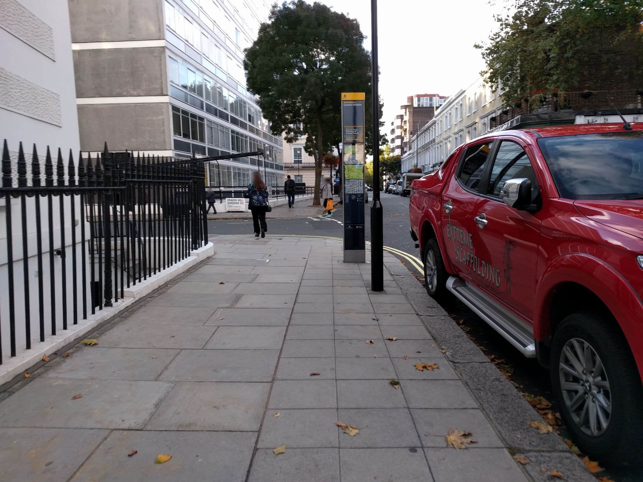 Street view near The Henry Hotel, Lancaster Gate — © peterneubauer (CC BY-SA · Mapillary)