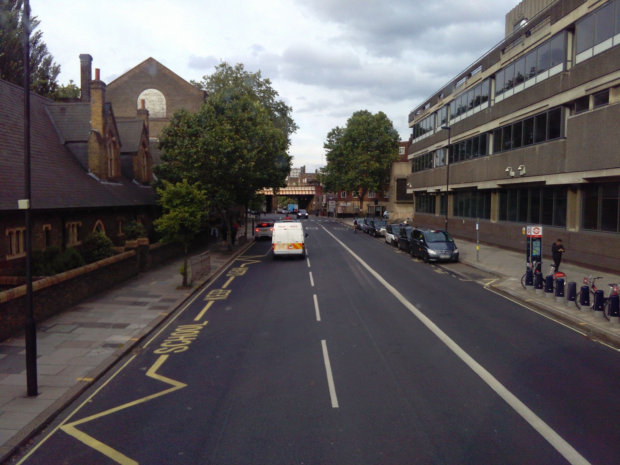 Street view near Novotel London Waterloo, Lambeth — © ris (CC BY-SA · Mapillary)