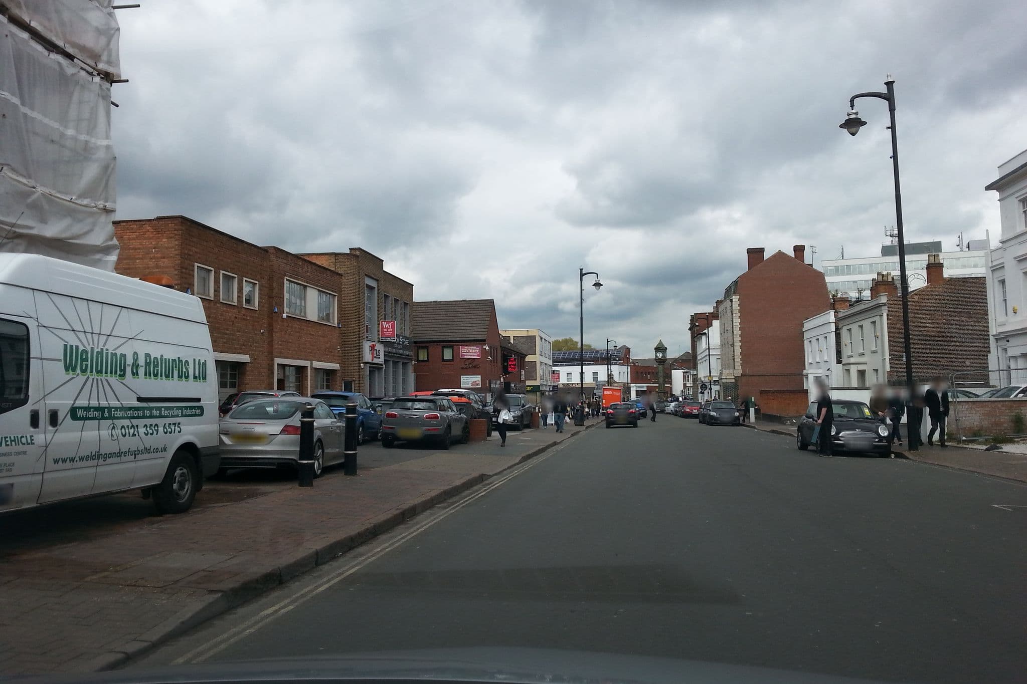 Street view near Frederick Street Townhouse, Birmingham