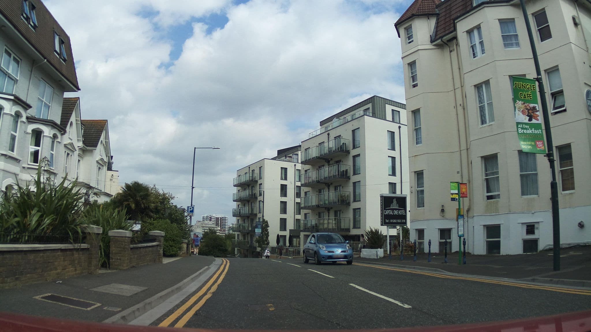 Street view near Bourne Hall Hotel, Bournemouth