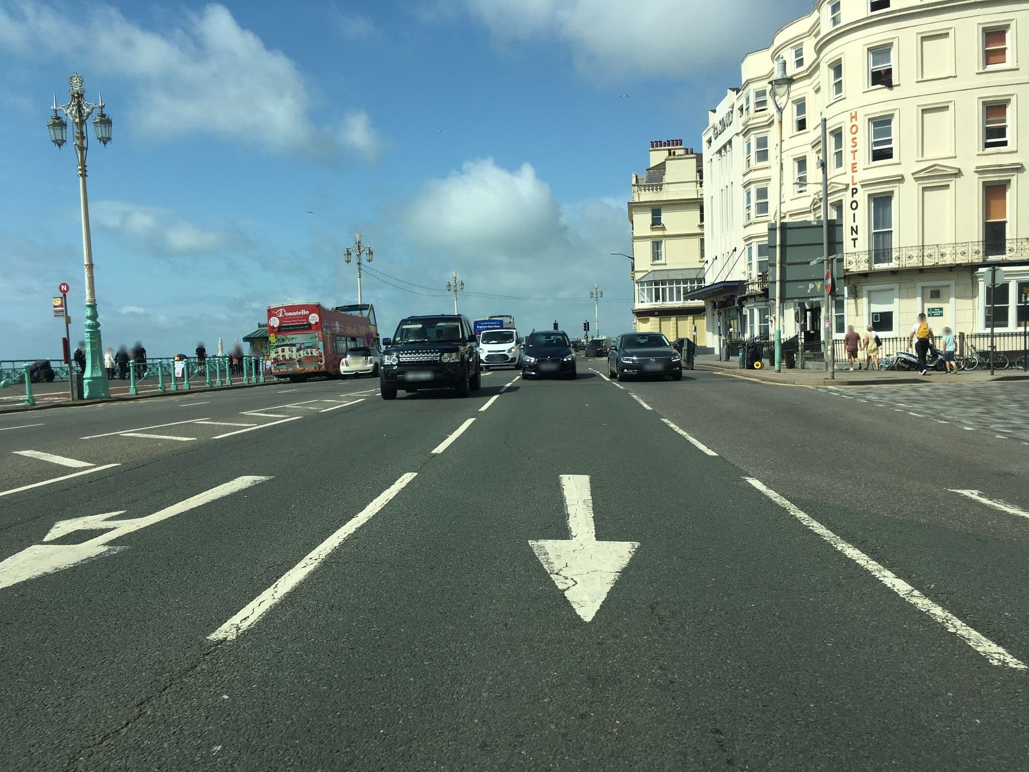 Street view near Royal Albion Hotel, Brighton