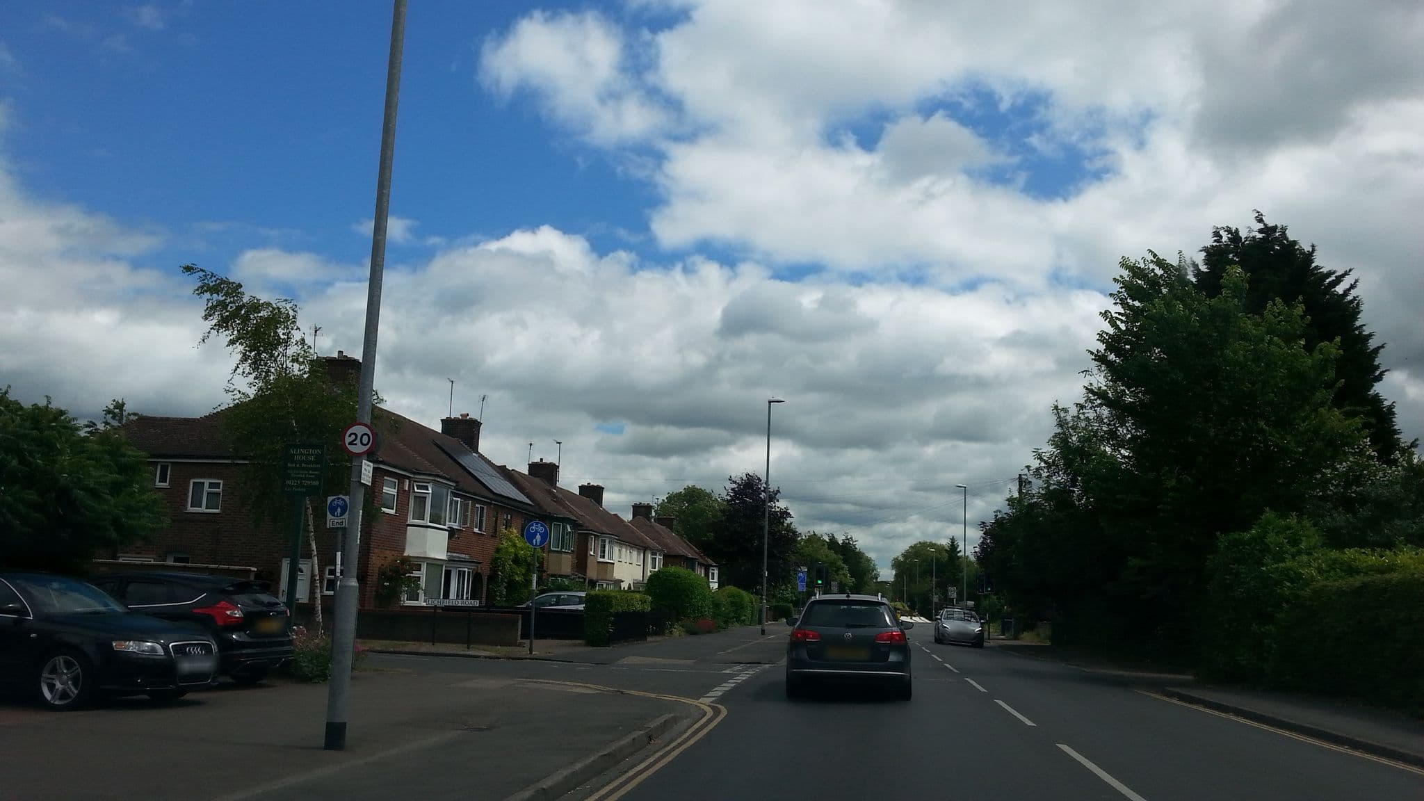 Street view near Alington House (B&B), Cambridge — © adam2 (CC BY-SA · Mapillary)