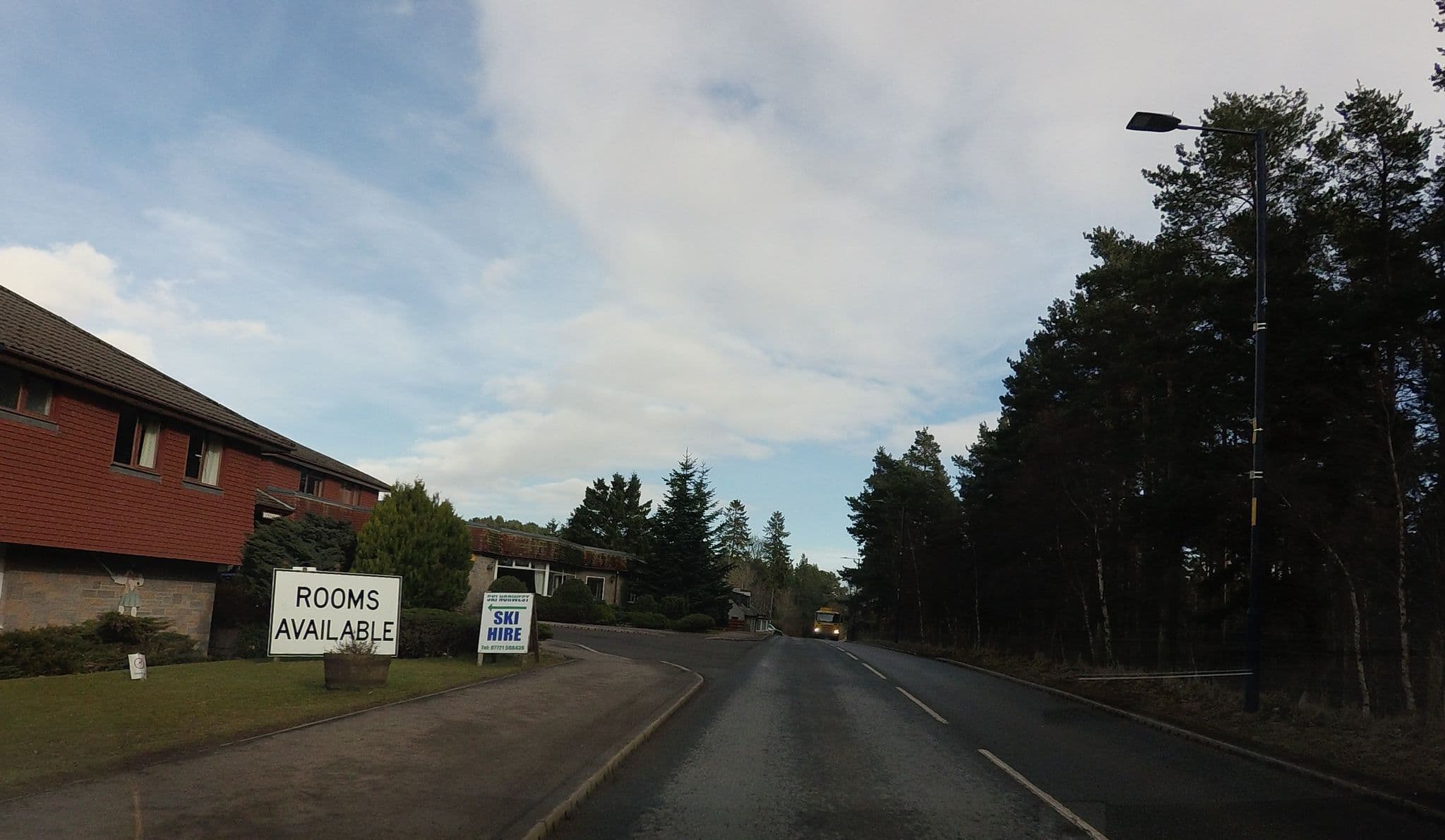 Street view near Highlander Hotel, Newtonmore — © hobgoblin (CC BY-SA · Mapillary)