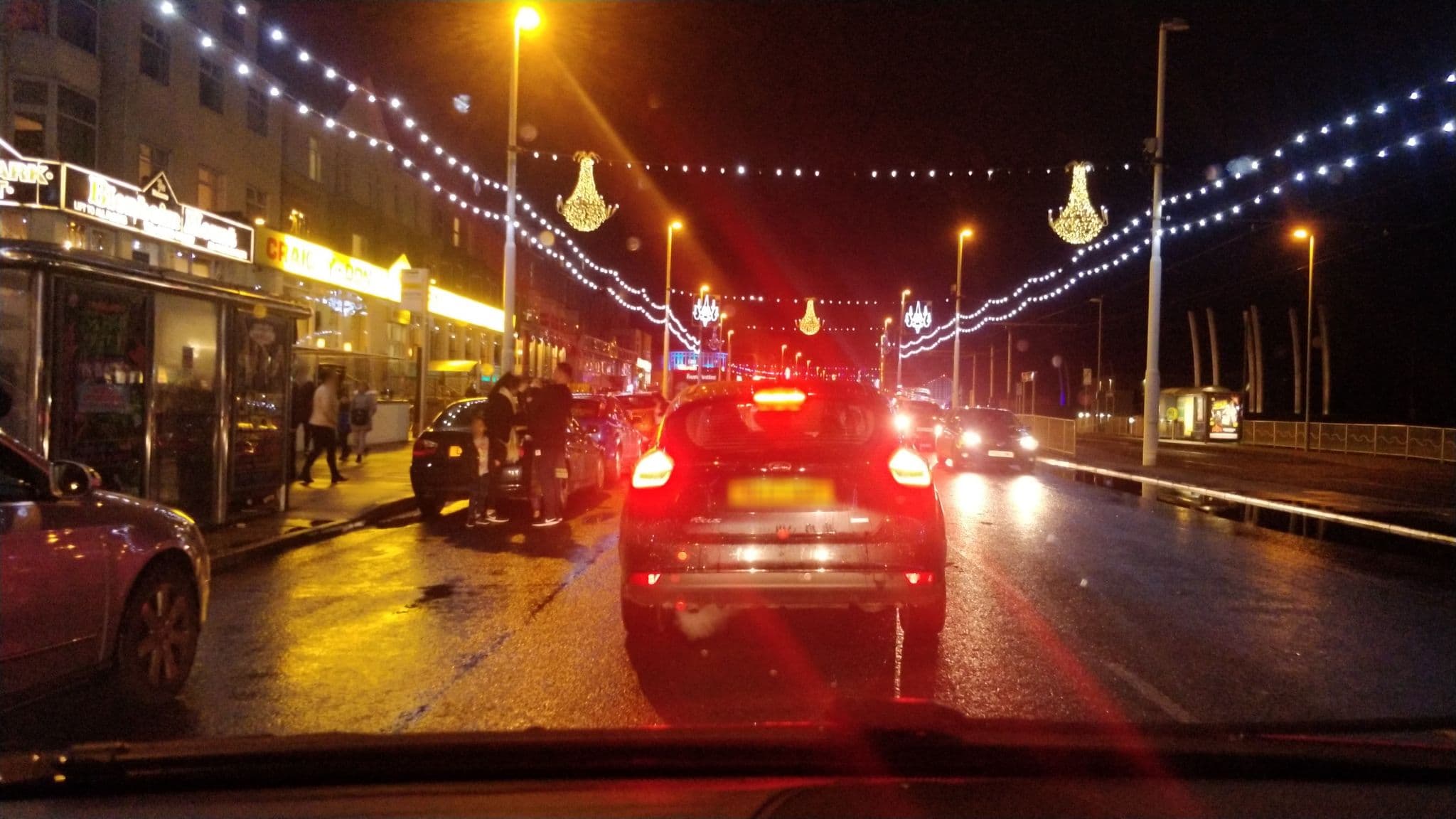 Street view near The Golden Cheval Hotel, Blackpool