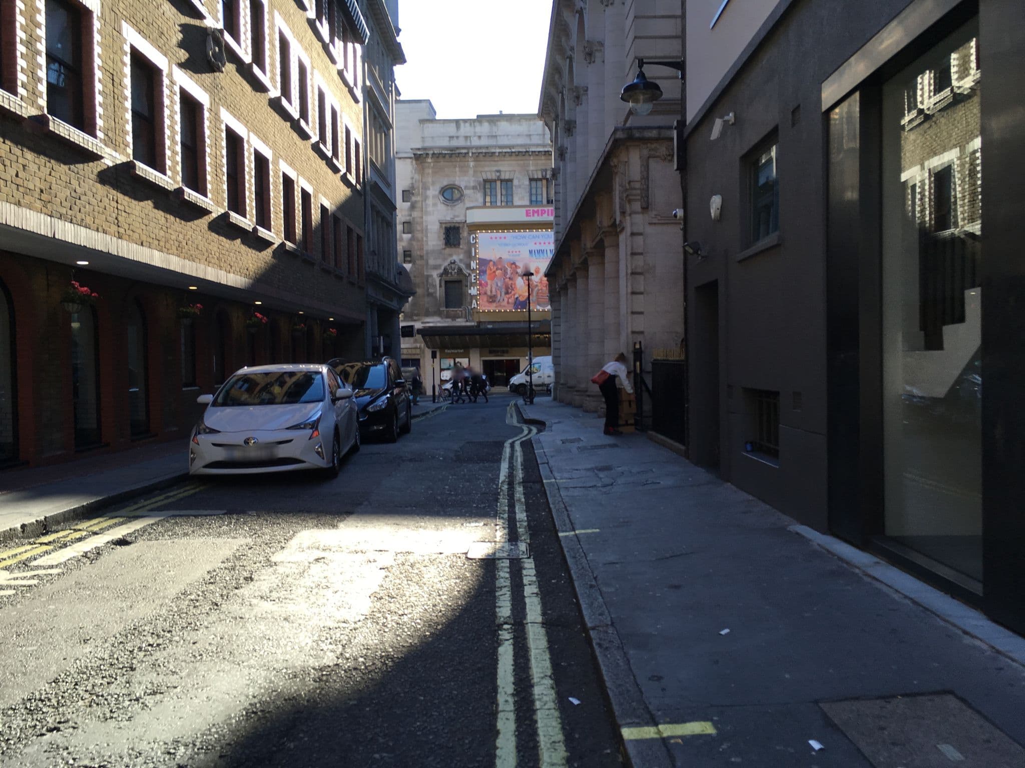 Street view near Z Hotel Piccadilly, London — © southglos (CC BY-SA · Mapillary)