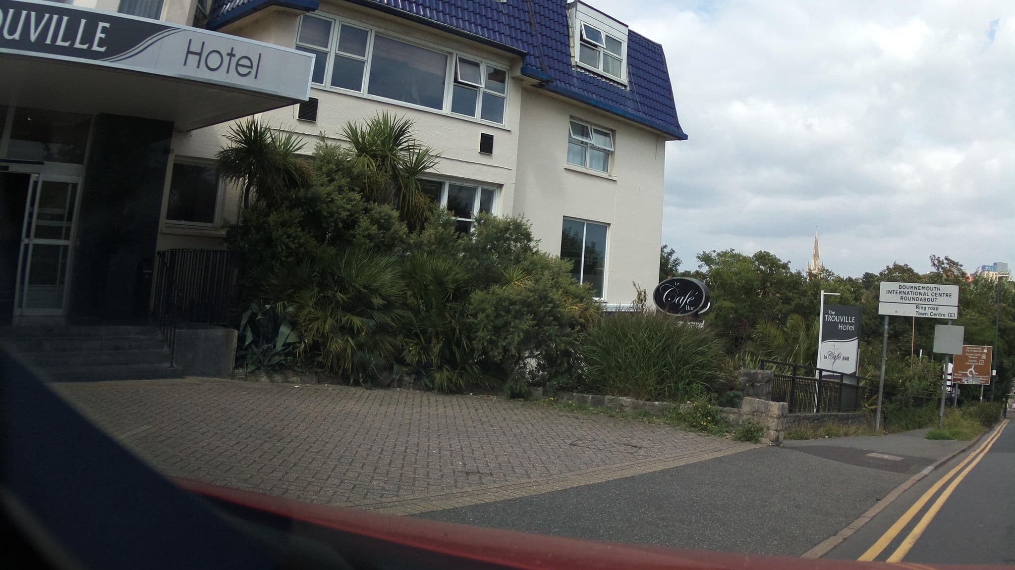Street view near The Trouville Hotel, Bournemouth