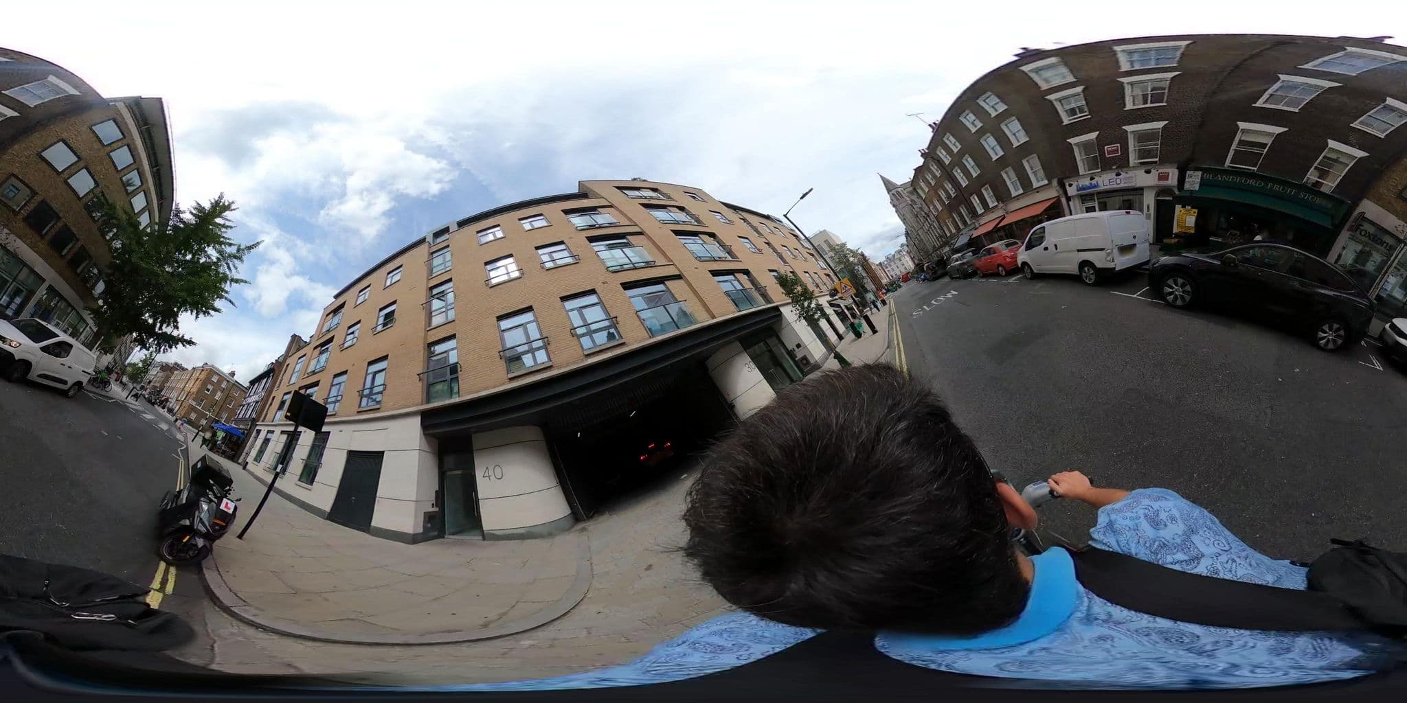 Street view near Ten Manchester Street, West End of London — © asturksever (CC BY-SA · Mapillary)