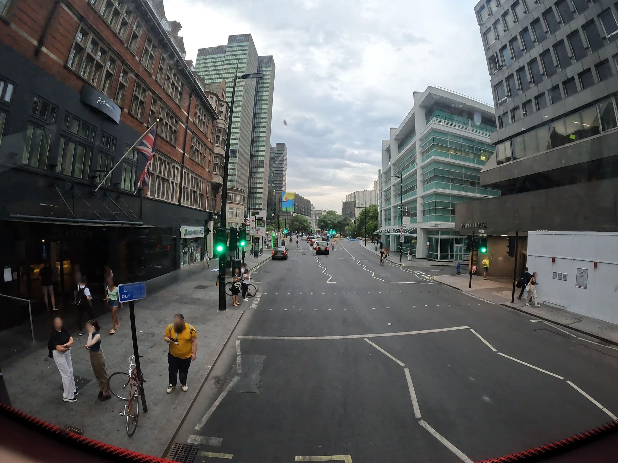 Street view near Radisson Edwardian Grafton Hotel, Soho — © erias (CC BY-SA · Mapillary)