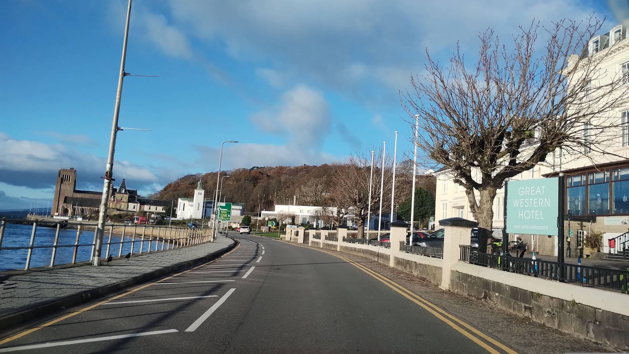 Street view near Great Western Hotel, Oban