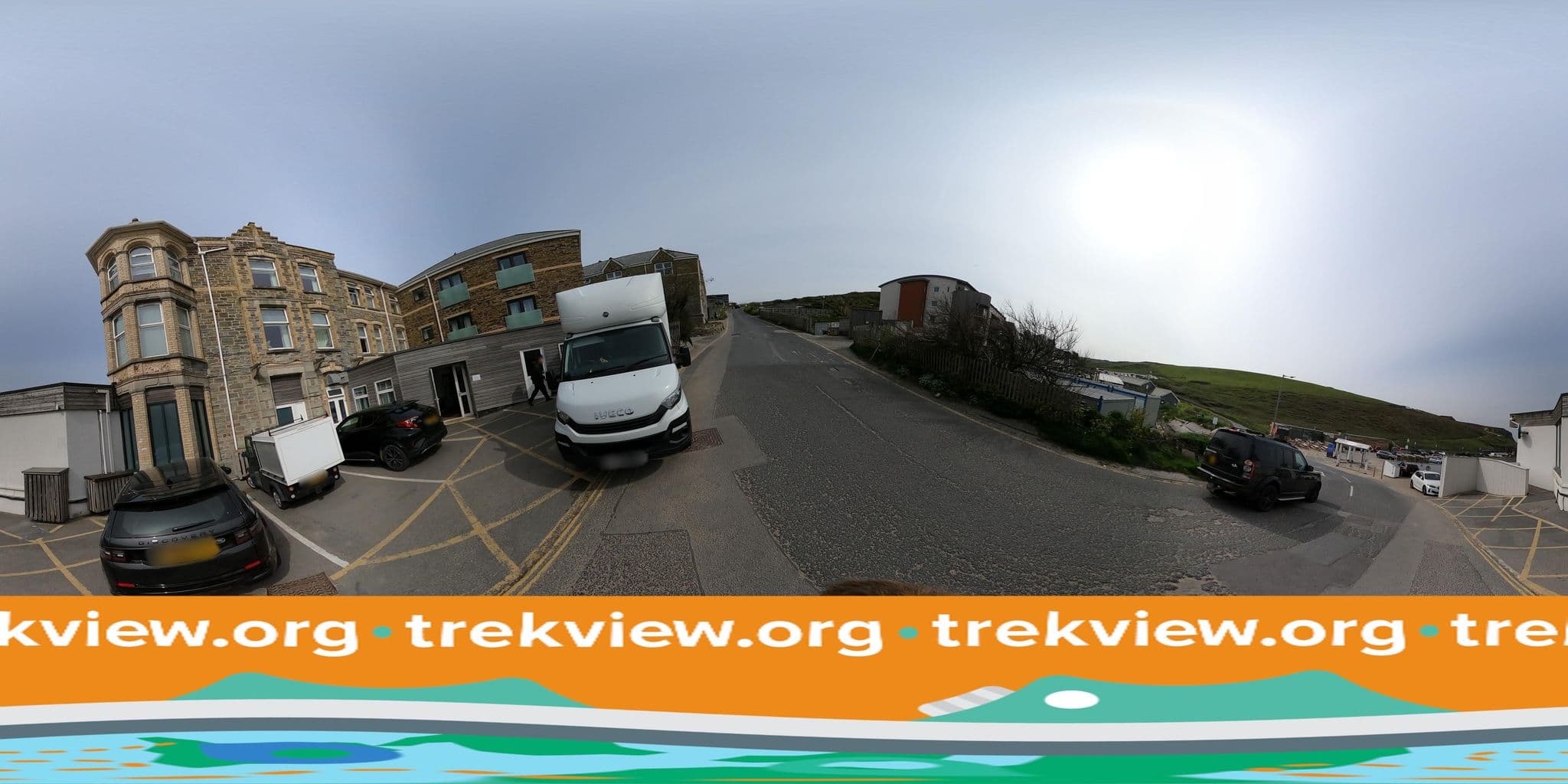 Street view near Watergate Bay Hotel, Newquay — © trekviewed (CC BY-SA · Mapillary)