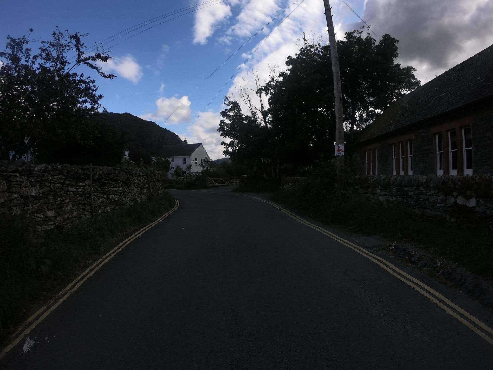 Street view near Grange Old School, Keswick