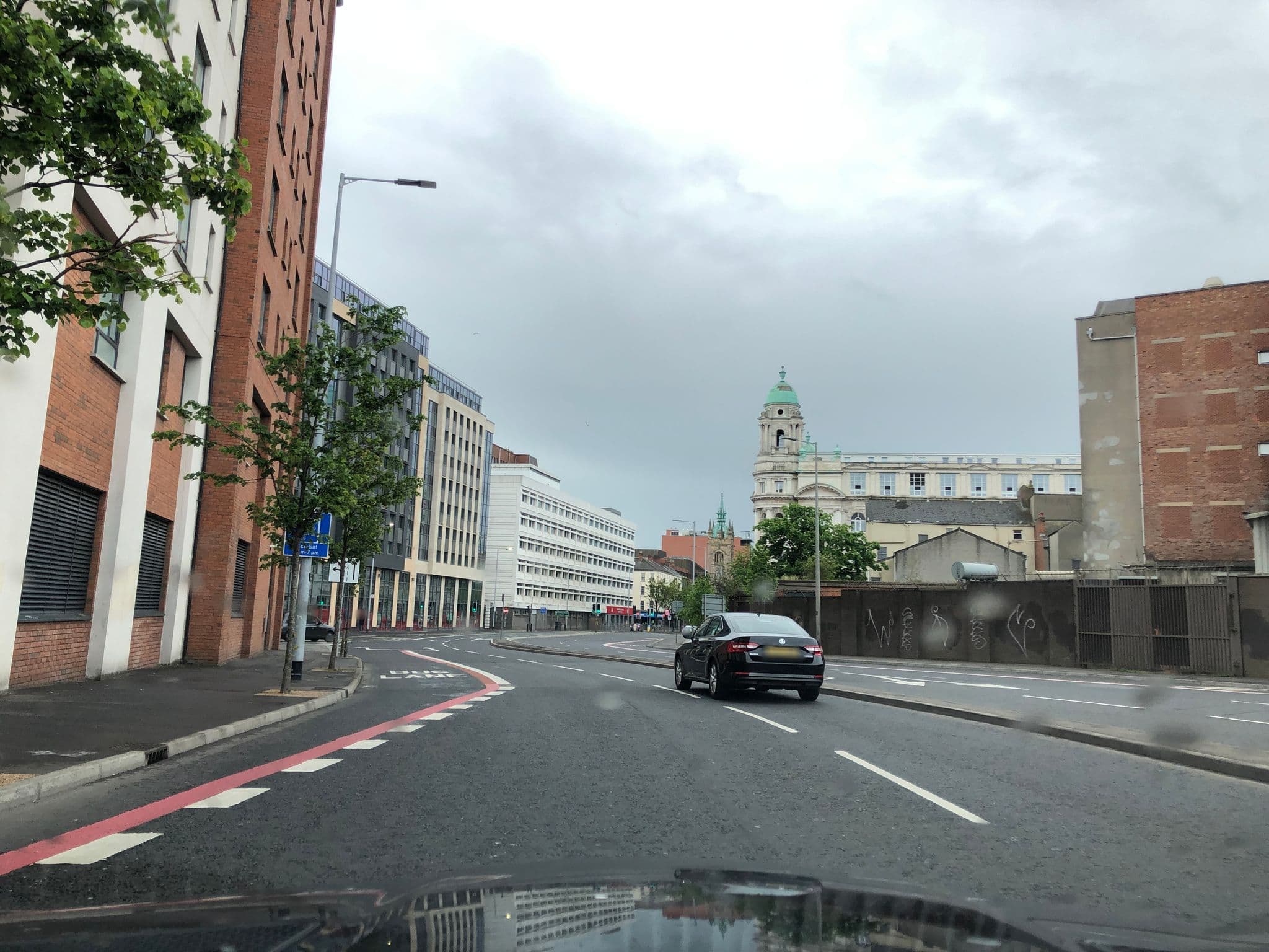 Street view near IBIS, Belfast