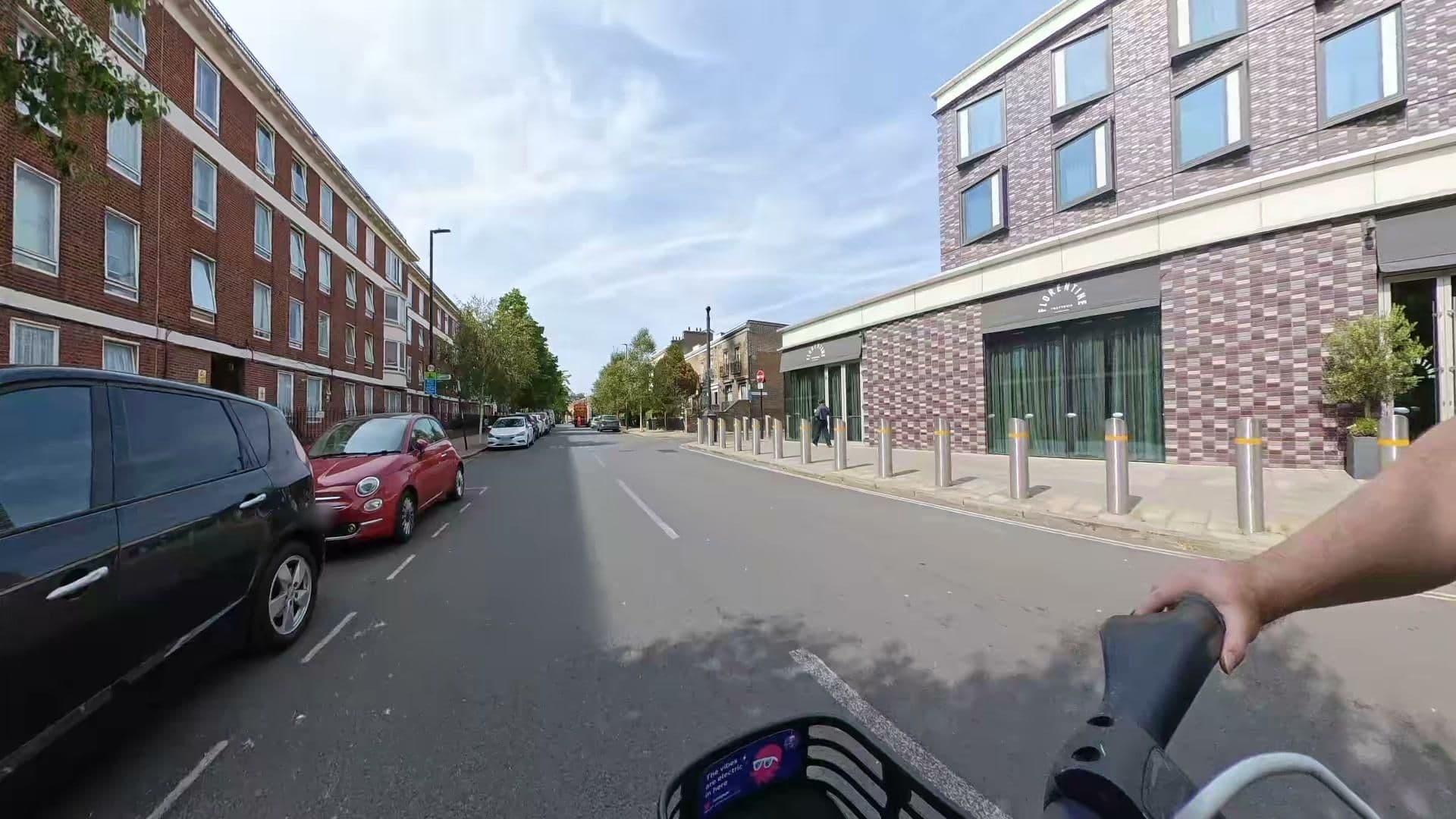 Street view near Park Plaza London Waterloo, Lambeth — © athuler (CC BY-SA · Mapillary)