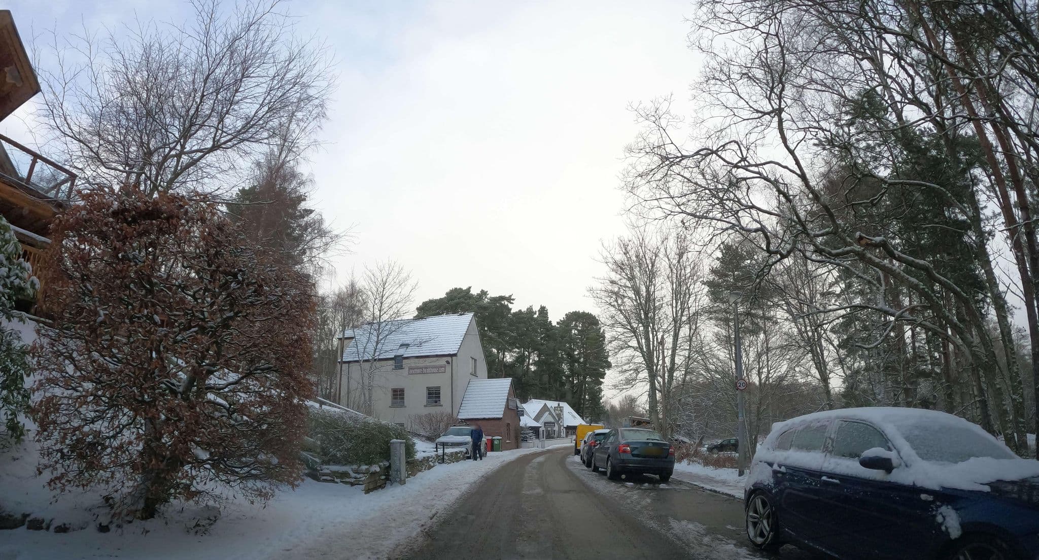 Street view near Aviemore Bunkhouse, Aviemore — © hobgoblin (CC BY-SA · Mapillary)