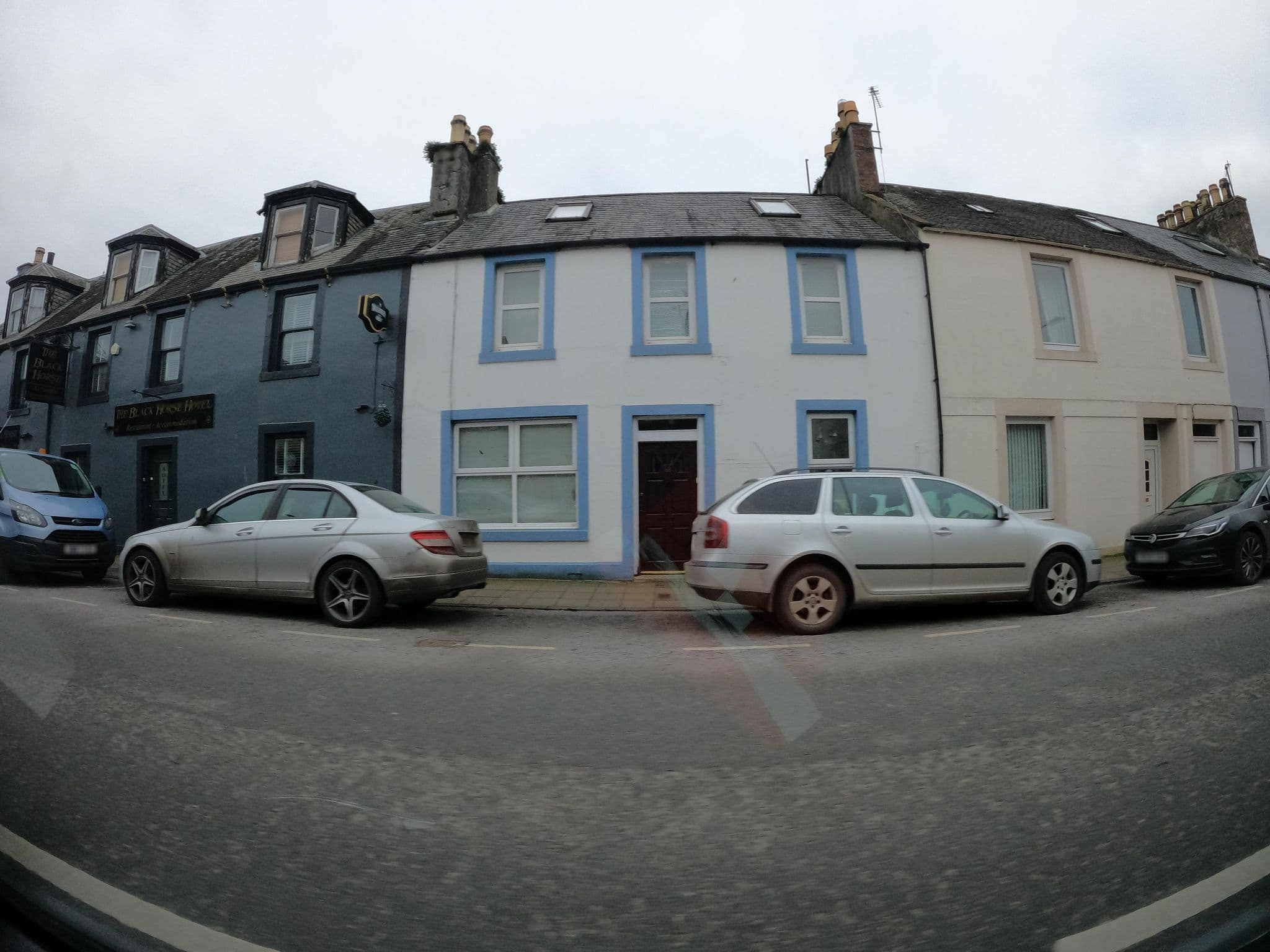 Street view near The Black Horse Hotel, Newton Stewart — © hobgoblin (CC BY-SA · Mapillary)