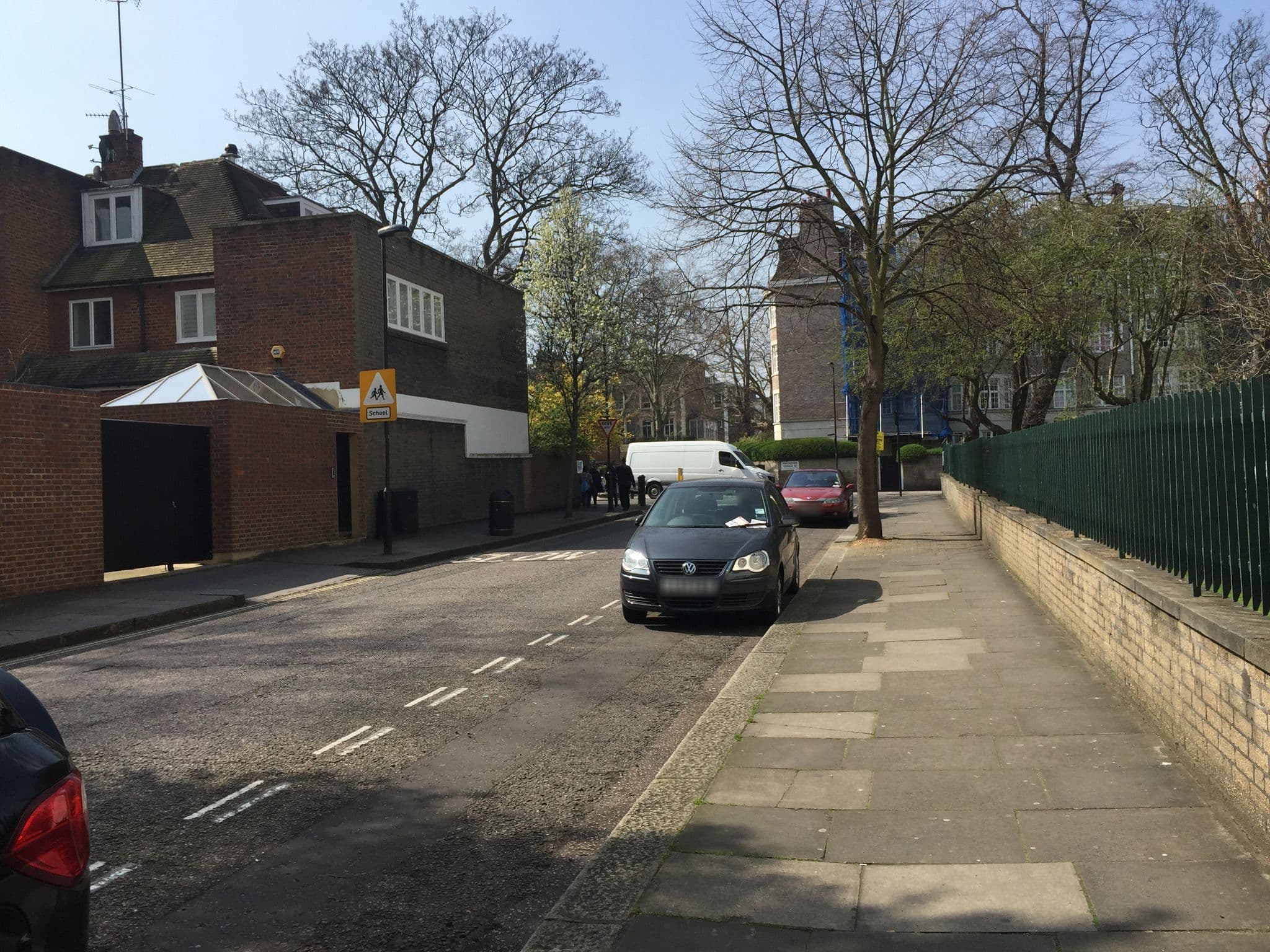 Street view near Leinster House, Lancaster Gate — © tommorris (CC BY-SA · Mapillary)