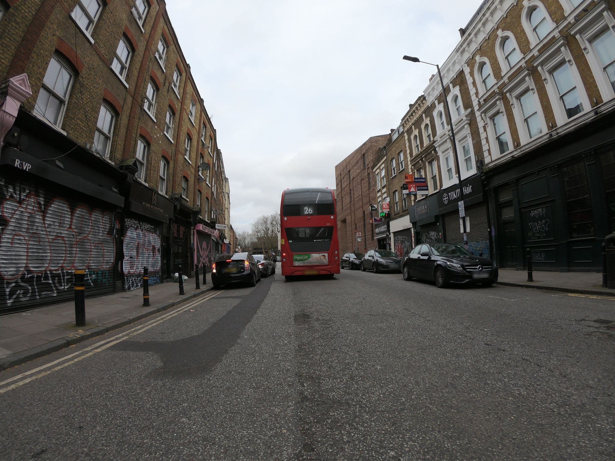 Street view near Shoreditch Inn, Spitalfields — © wasd42 (CC BY-SA · Mapillary)