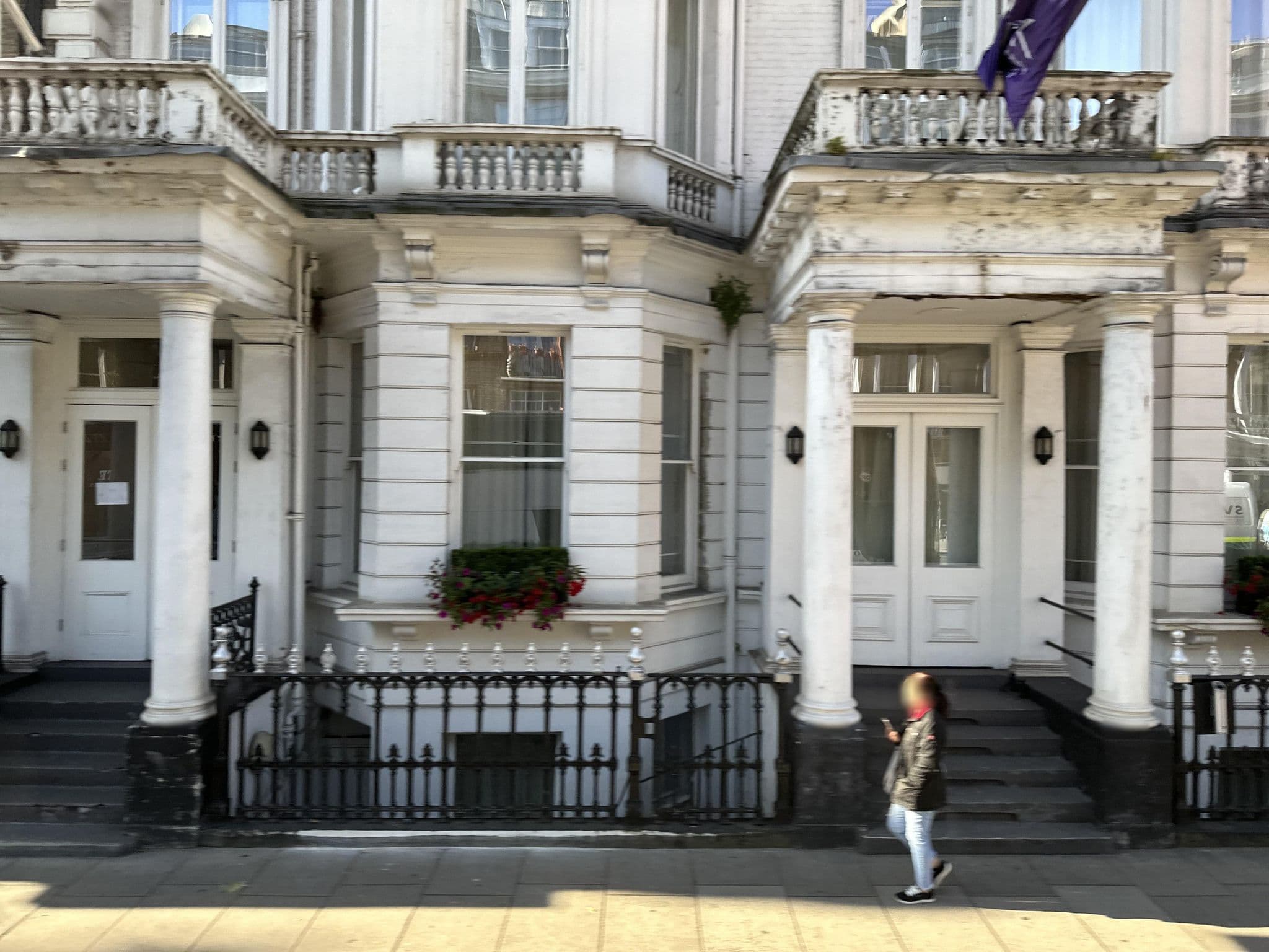 Street view near Park International Hotel, Earls Court