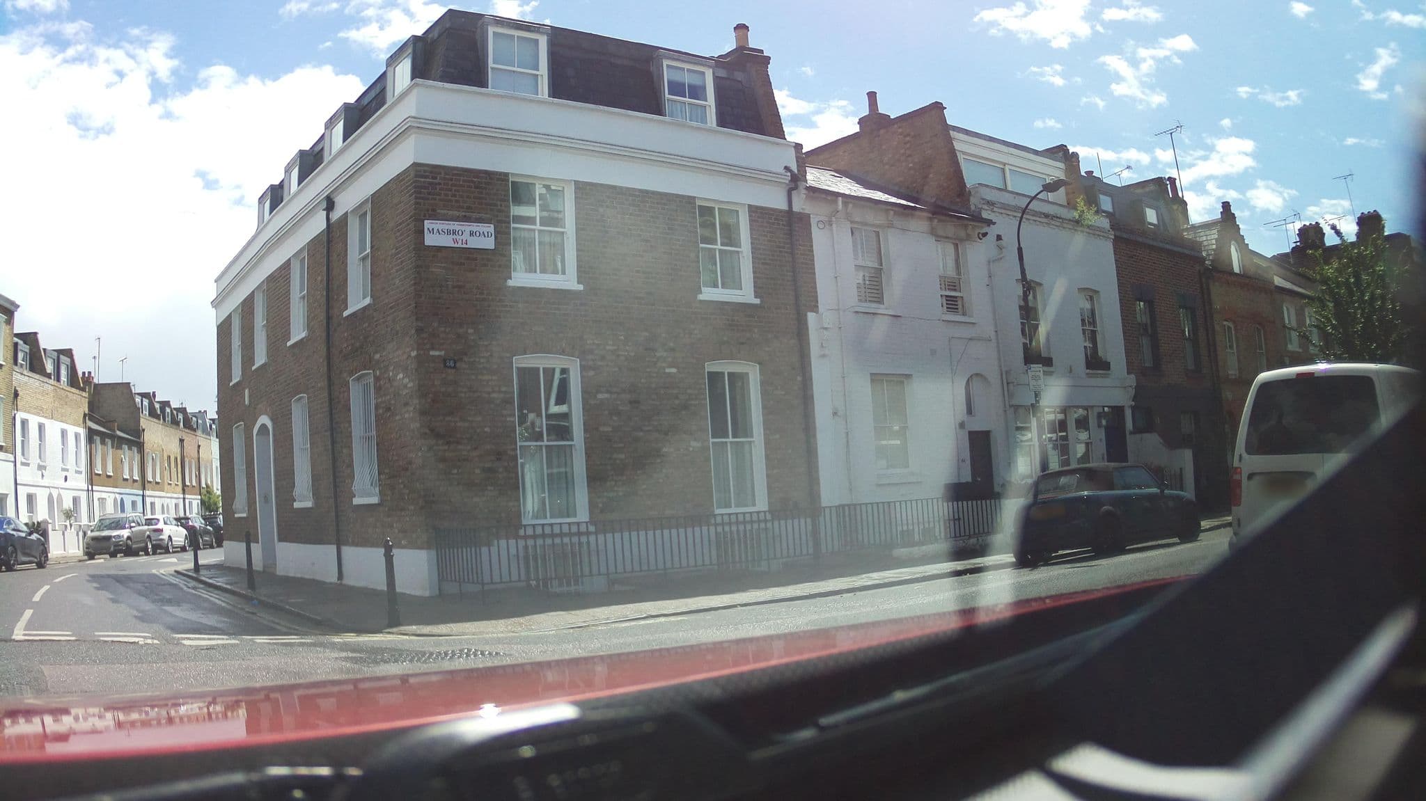 Street view near Kensington Olympia Apartments, Shepherds Bush — © southglos (CC BY-SA · Mapillary)