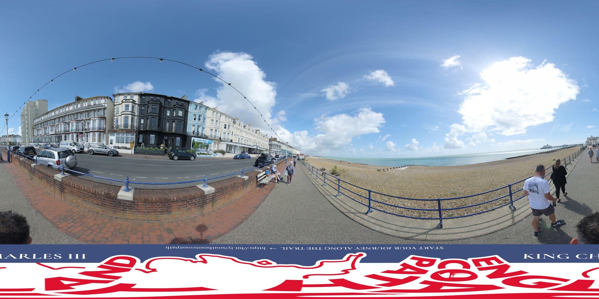 Street view near Atlanta Hotel, Eastbourne — © EnglandCoastPath (CC BY-SA · Mapillary)