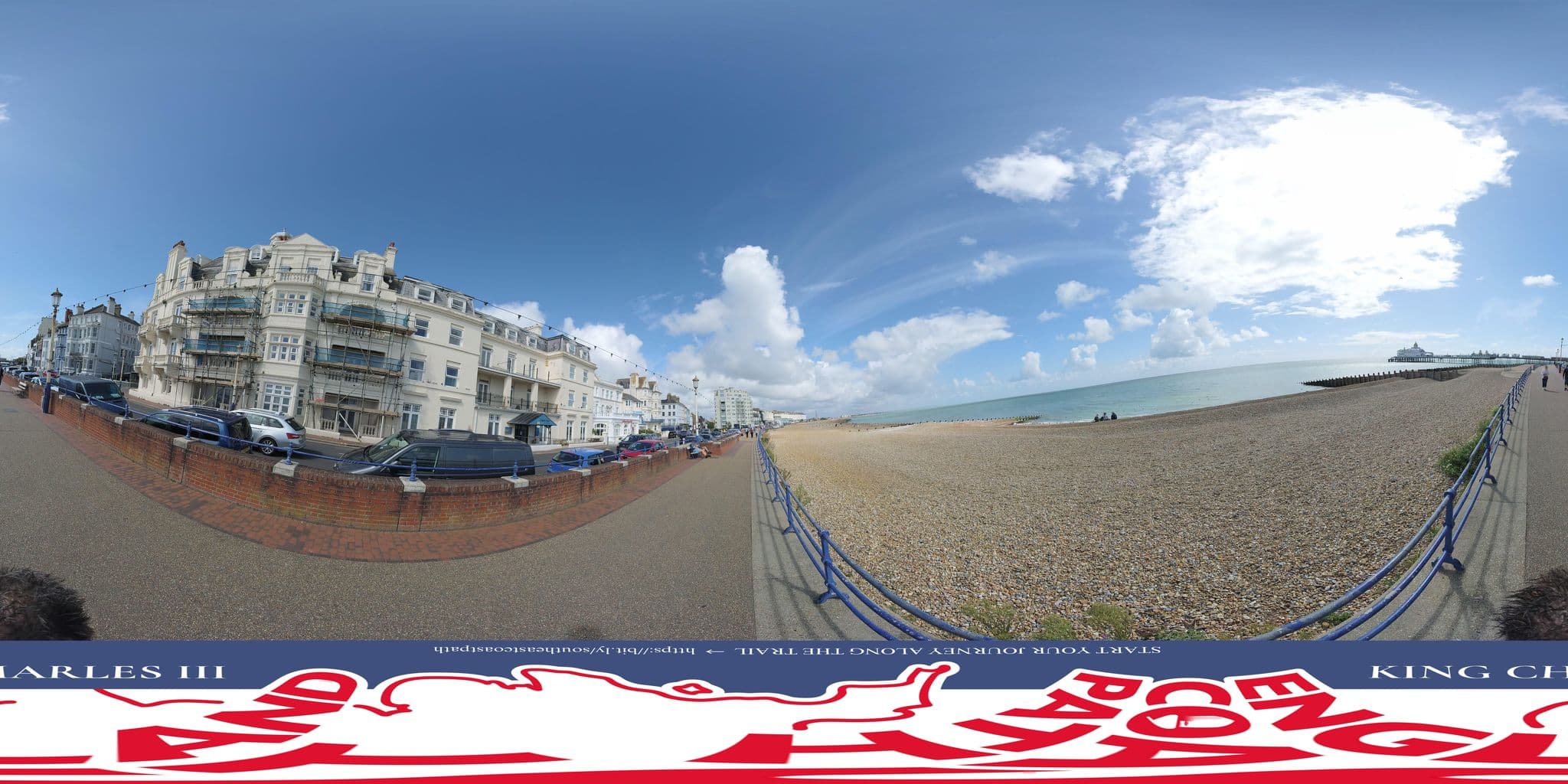 Street view near Shore View Hotel Eastbourne, Eastbourne — © EnglandCoastPath (CC BY-SA · Mapillary)