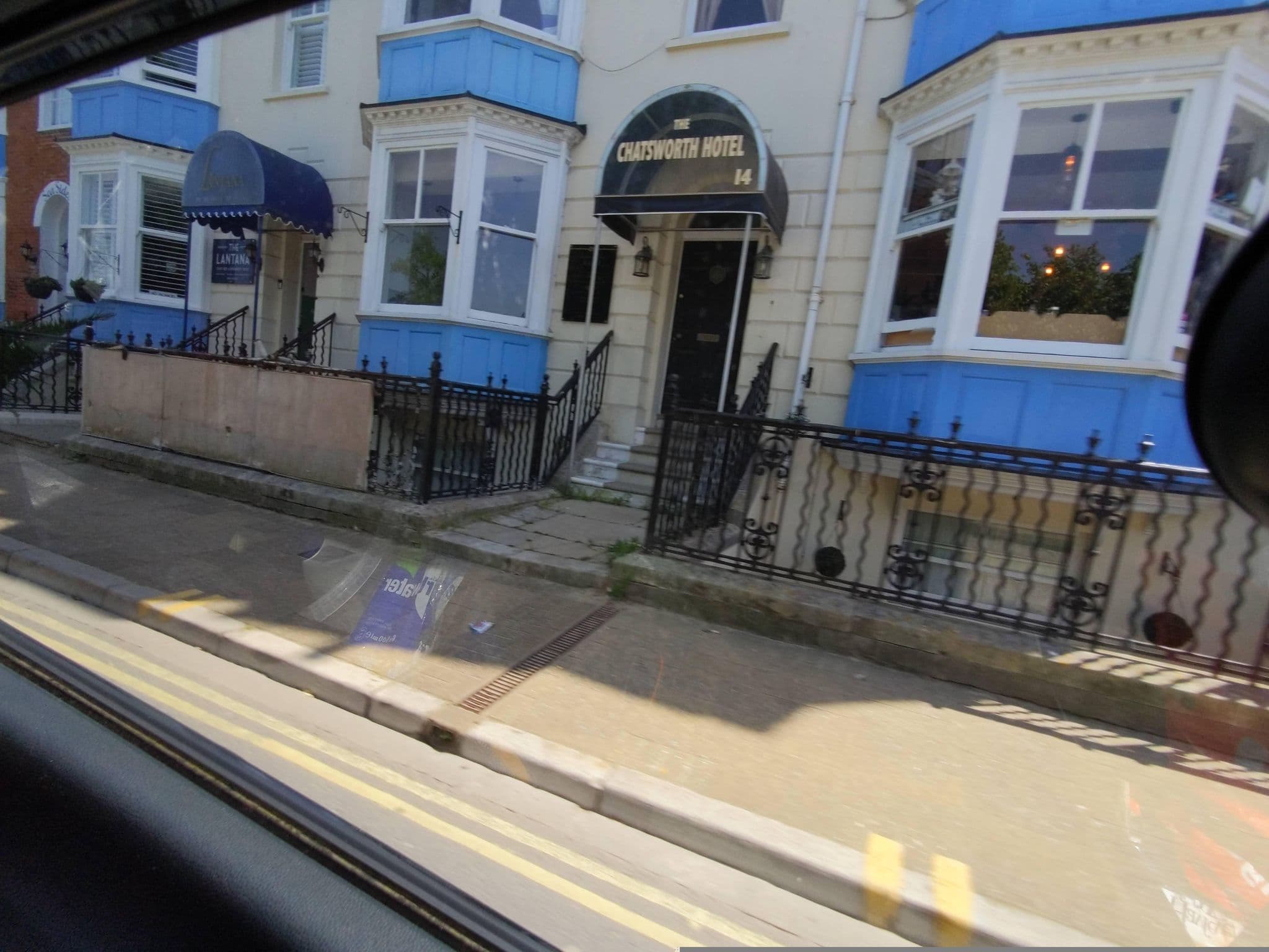 Street view near The Warwick, Weymouth — © WaggyDog (CC BY-SA · Mapillary)